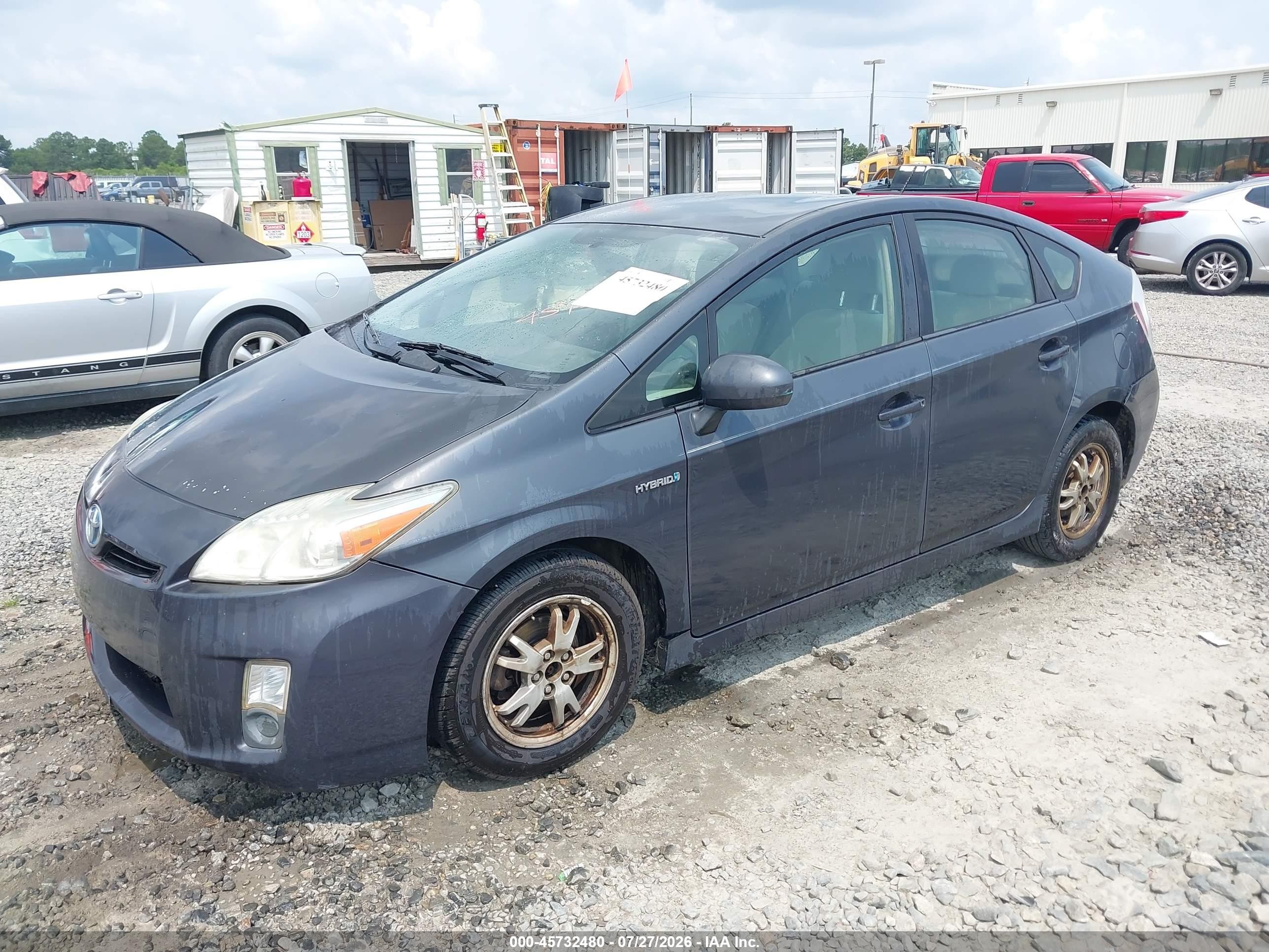 2010 Toyota Prius Iii Blue vin: JTDKN3DU0A0007301
