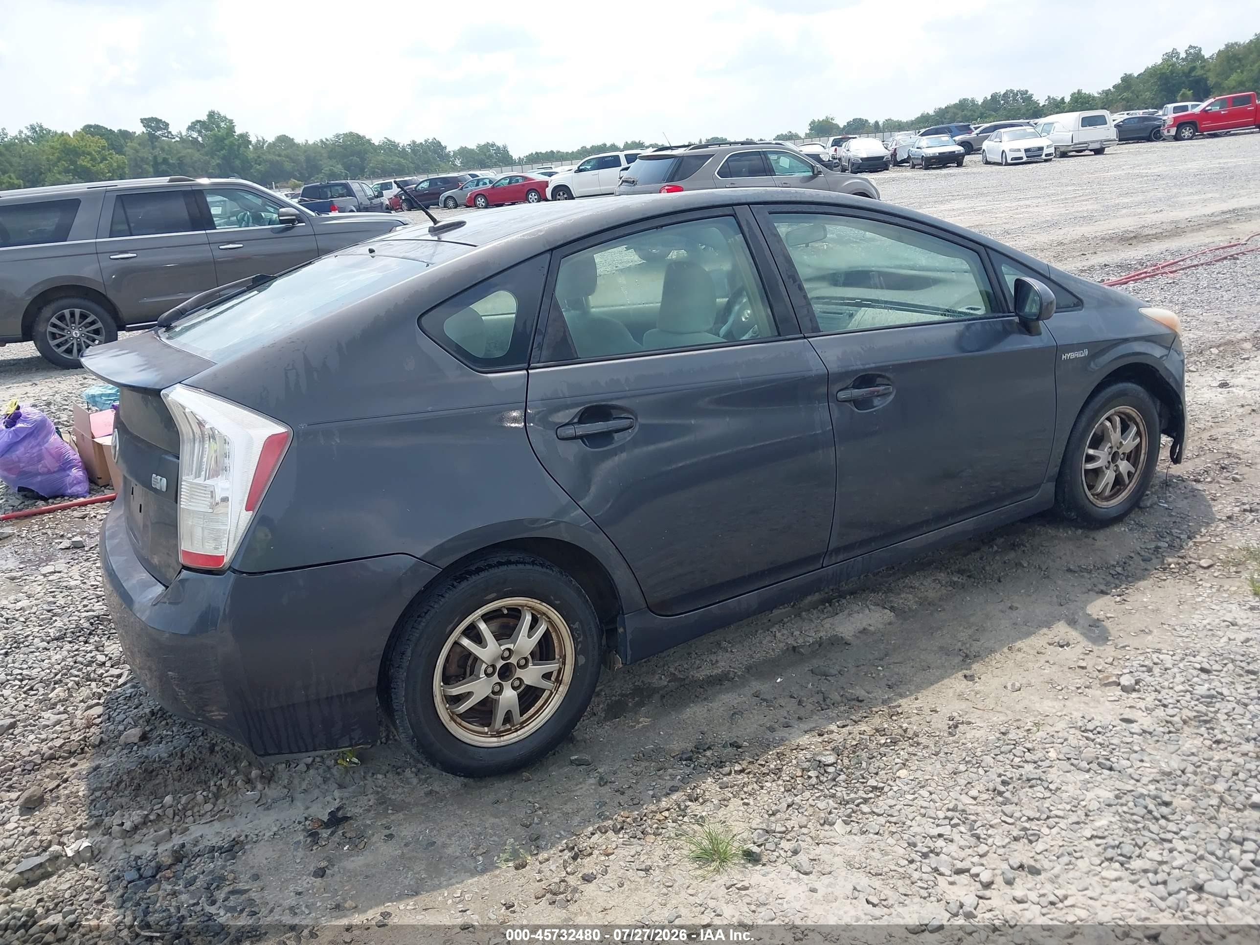 2010 Toyota Prius Iii Blue vin: JTDKN3DU0A0007301