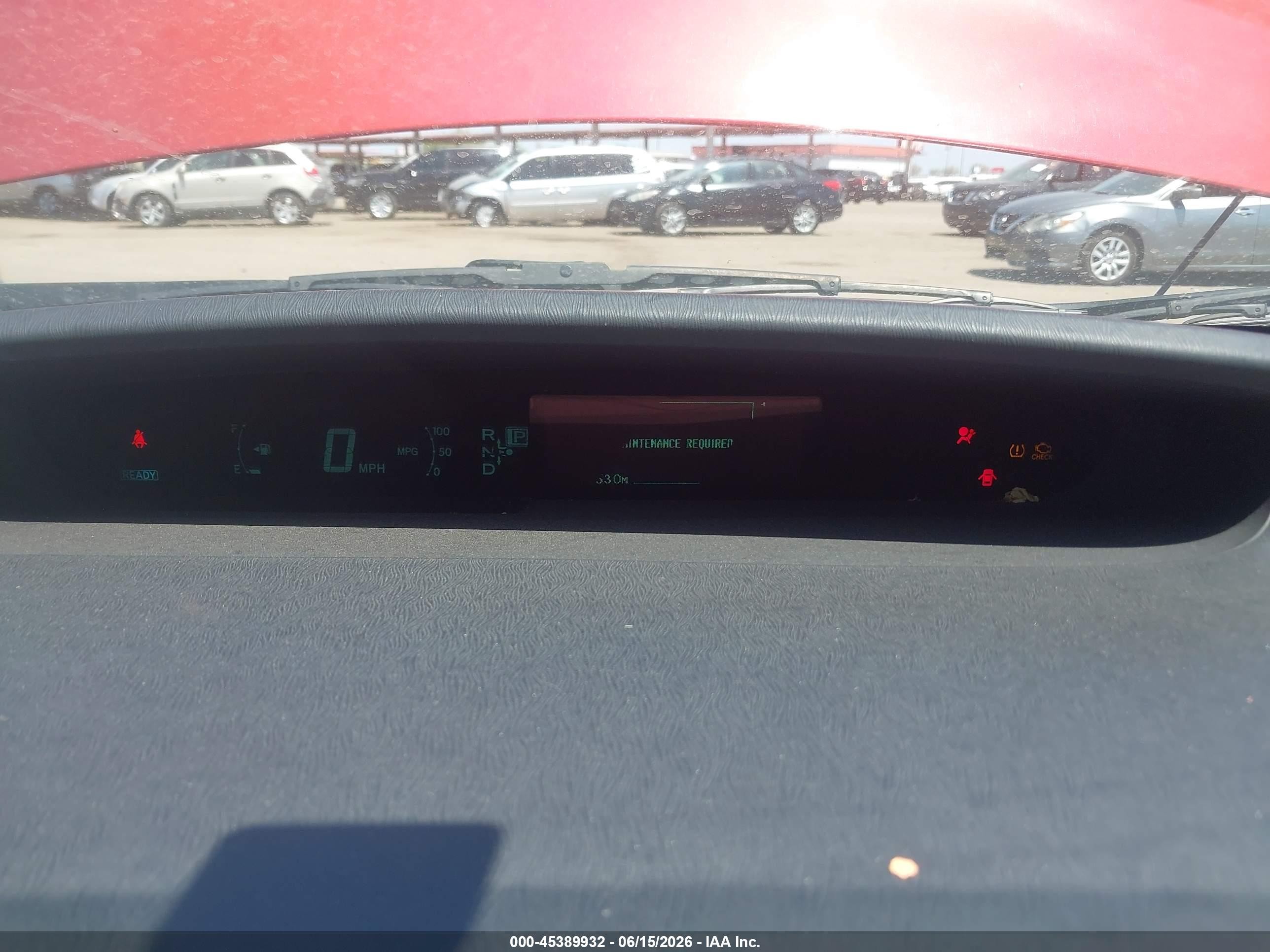 2010 Toyota Prius Ii Red vin: JTDKN3DU0A0018489
