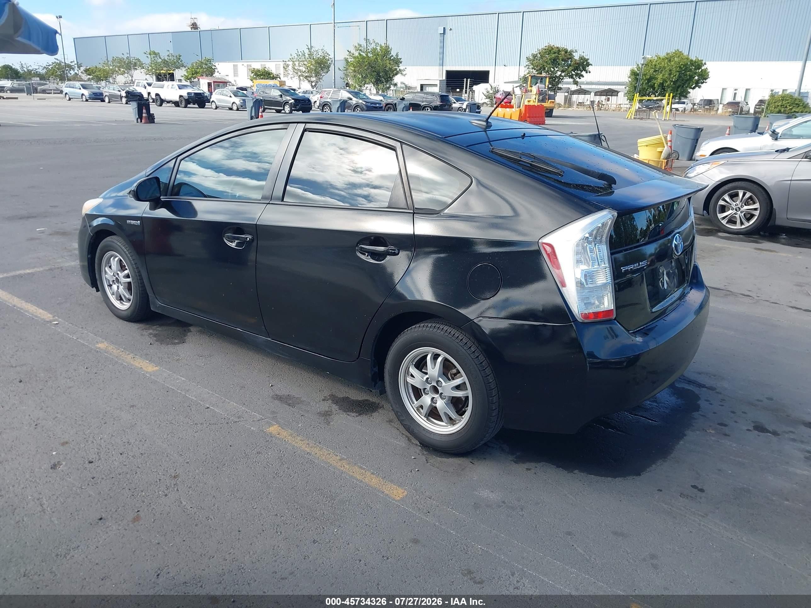2010 Toyota Prius Ii Black vin: JTDKN3DU0A0020968