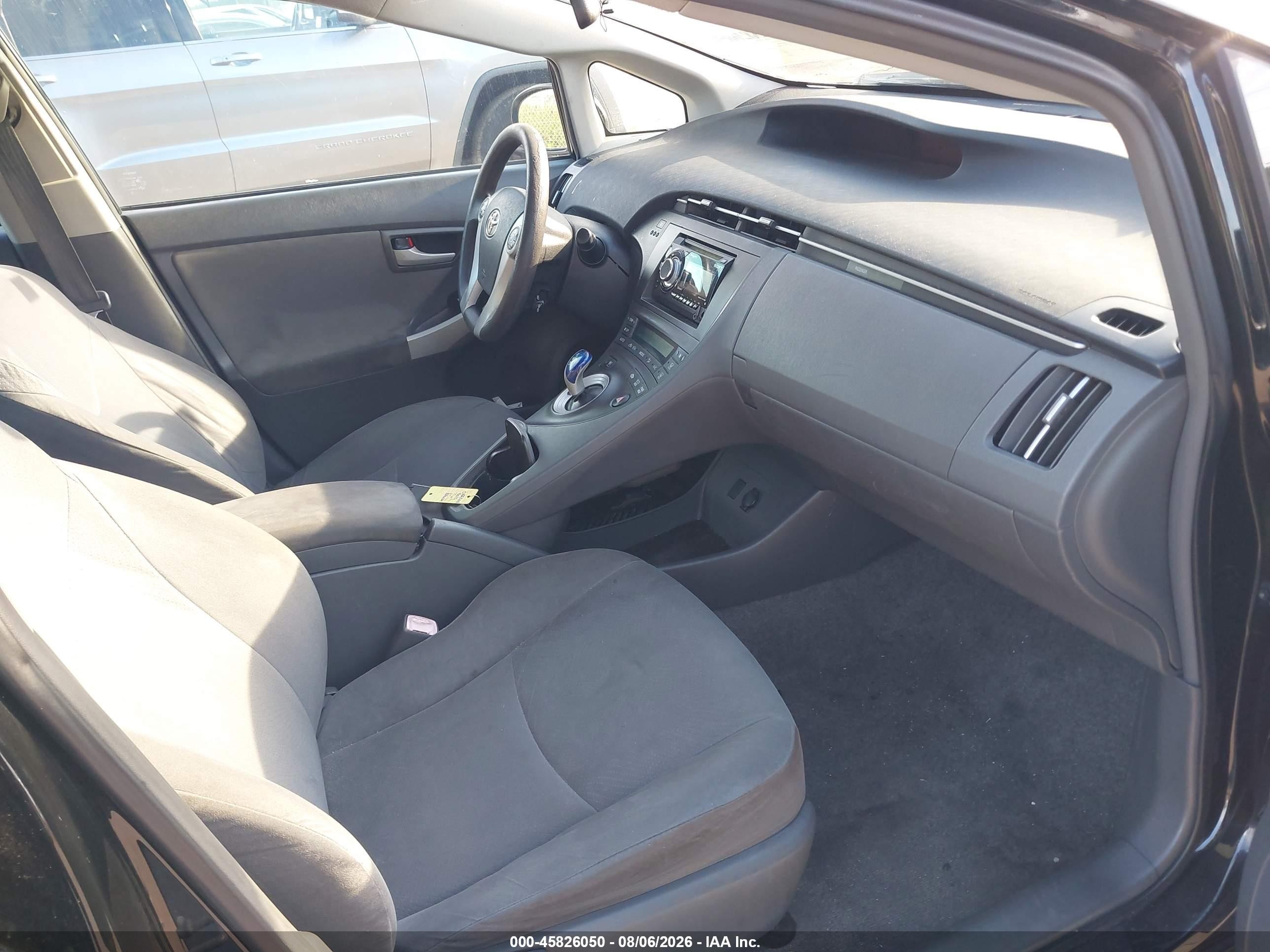 2010 Toyota Prius Ii Black vin: JTDKN3DU0A0055560