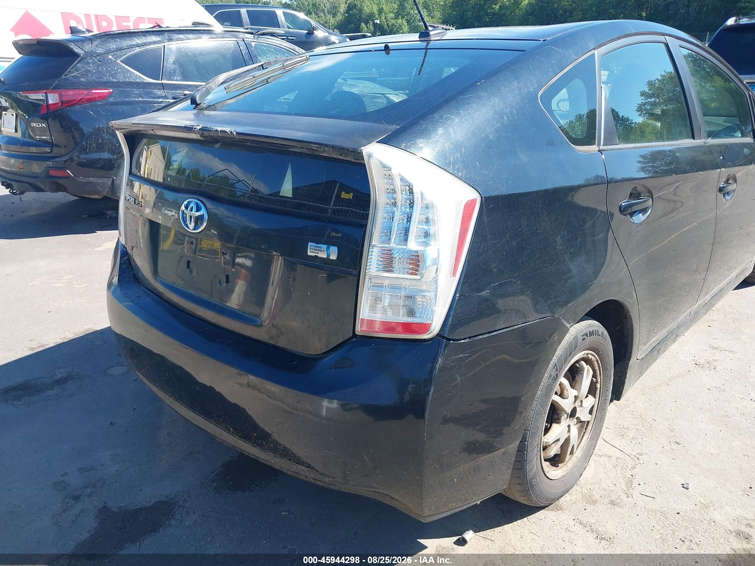 2010 Toyota Prius Iv Black vin: JTDKN3DU0A0076411