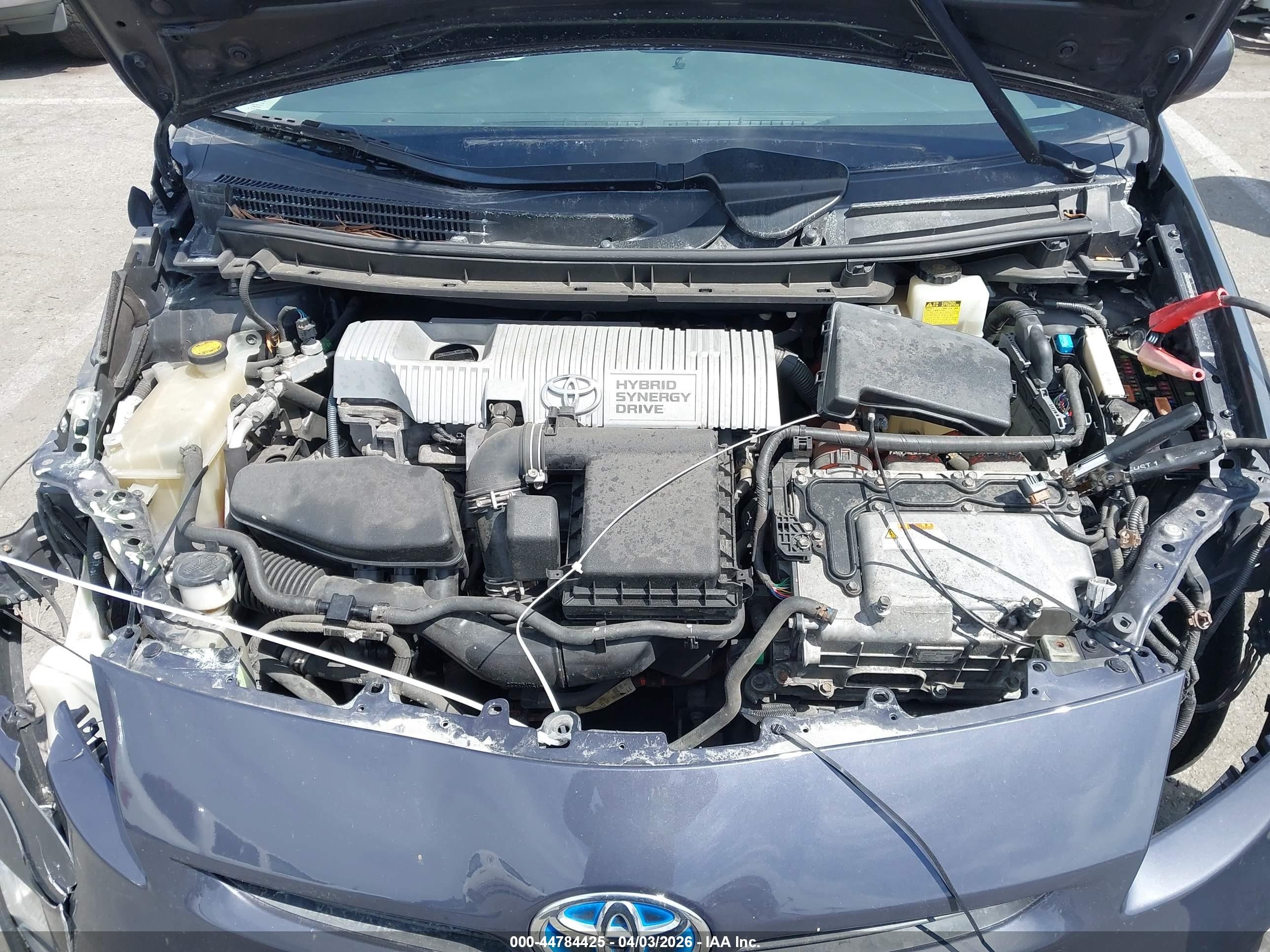 2010 Toyota Prius Iv Gray vin: JTDKN3DU0A0108662