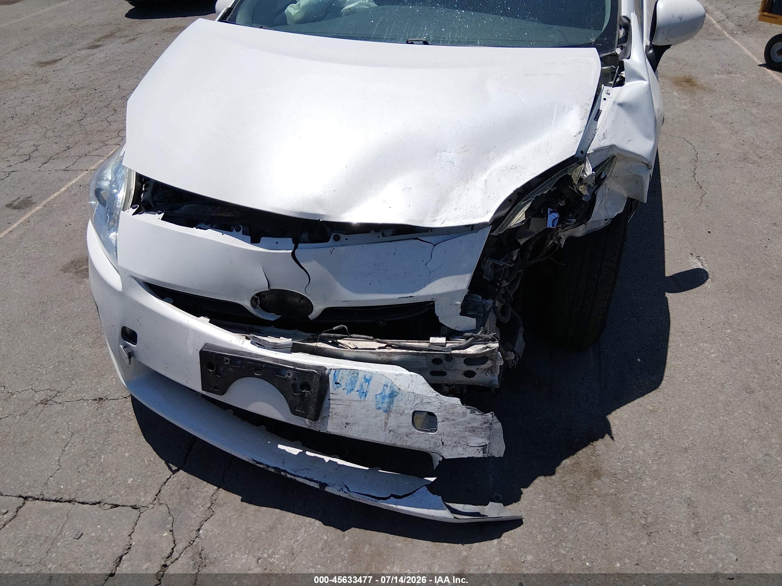 2010 Toyota Prius Ii Белый vin: JTDKN3DU0A0116079