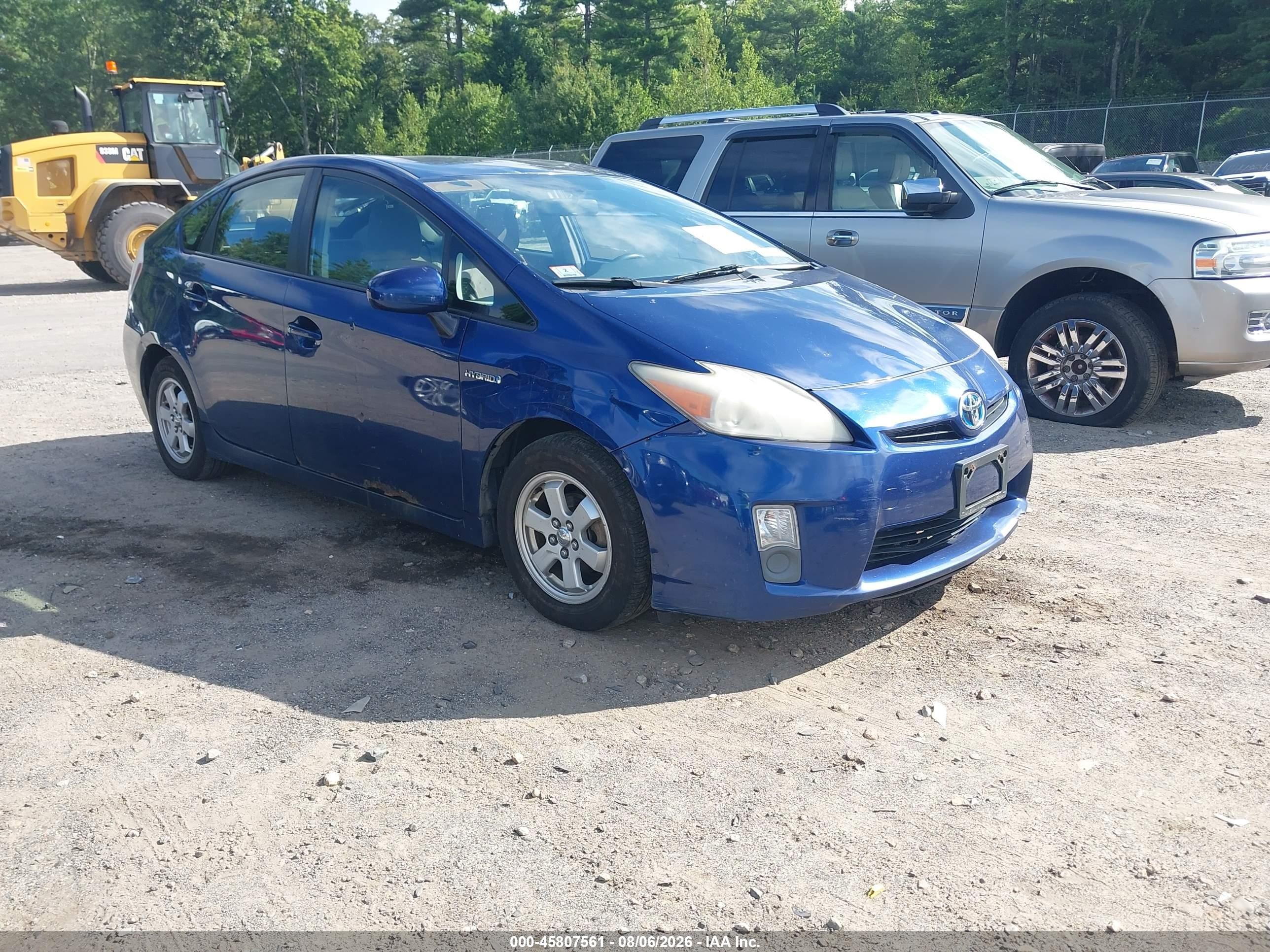 2010 Toyota Prius Ii Синий vin: JTDKN3DU0A0179862