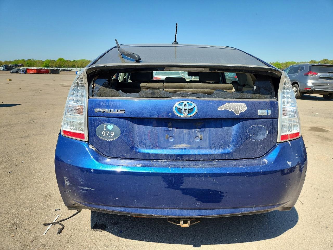2010 Toyota Prius Iii Blue vin: JTDKN3DU0A0194331