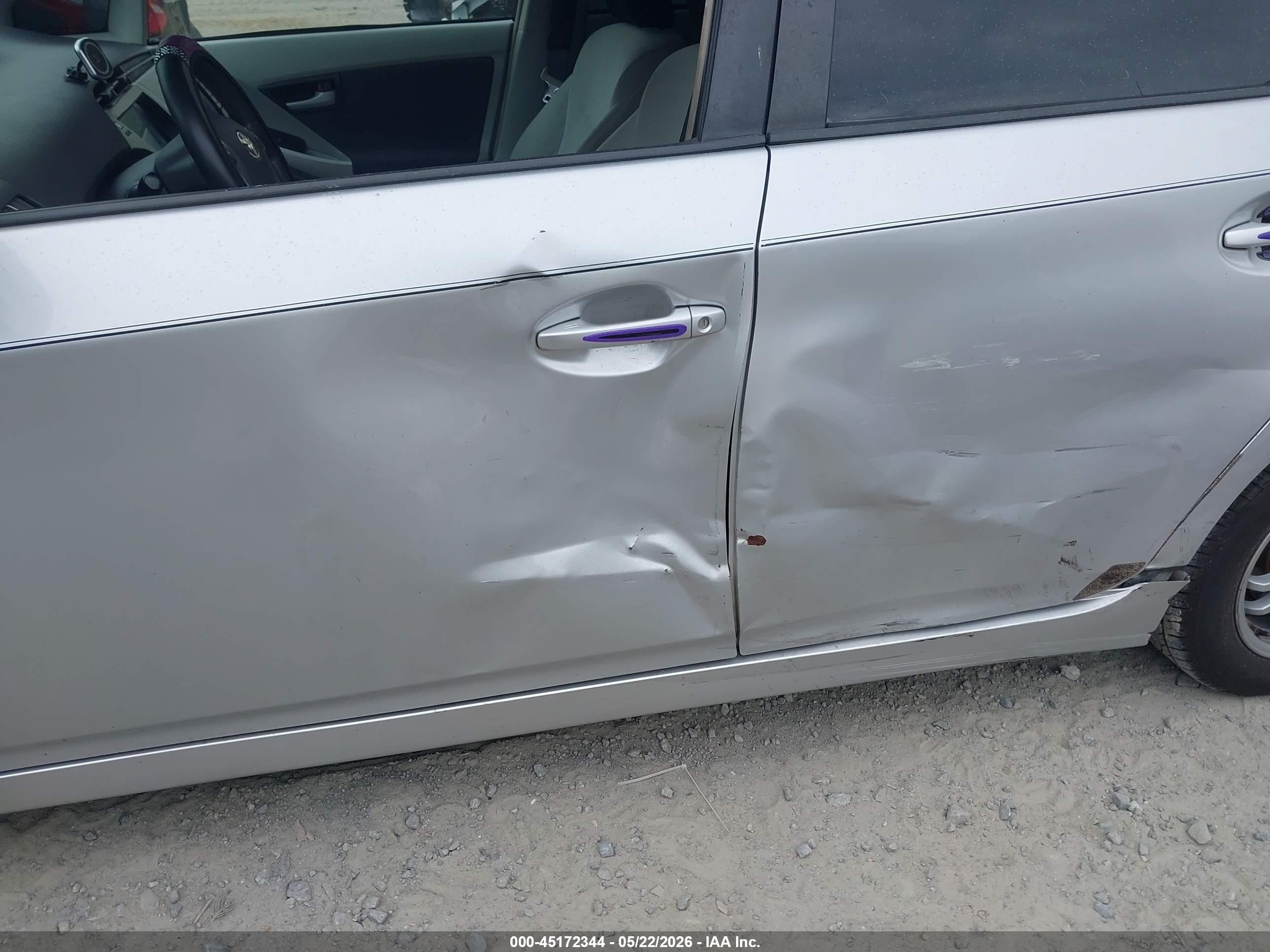 2010 Toyota Prius Ii Silver vin: JTDKN3DU0A0204839