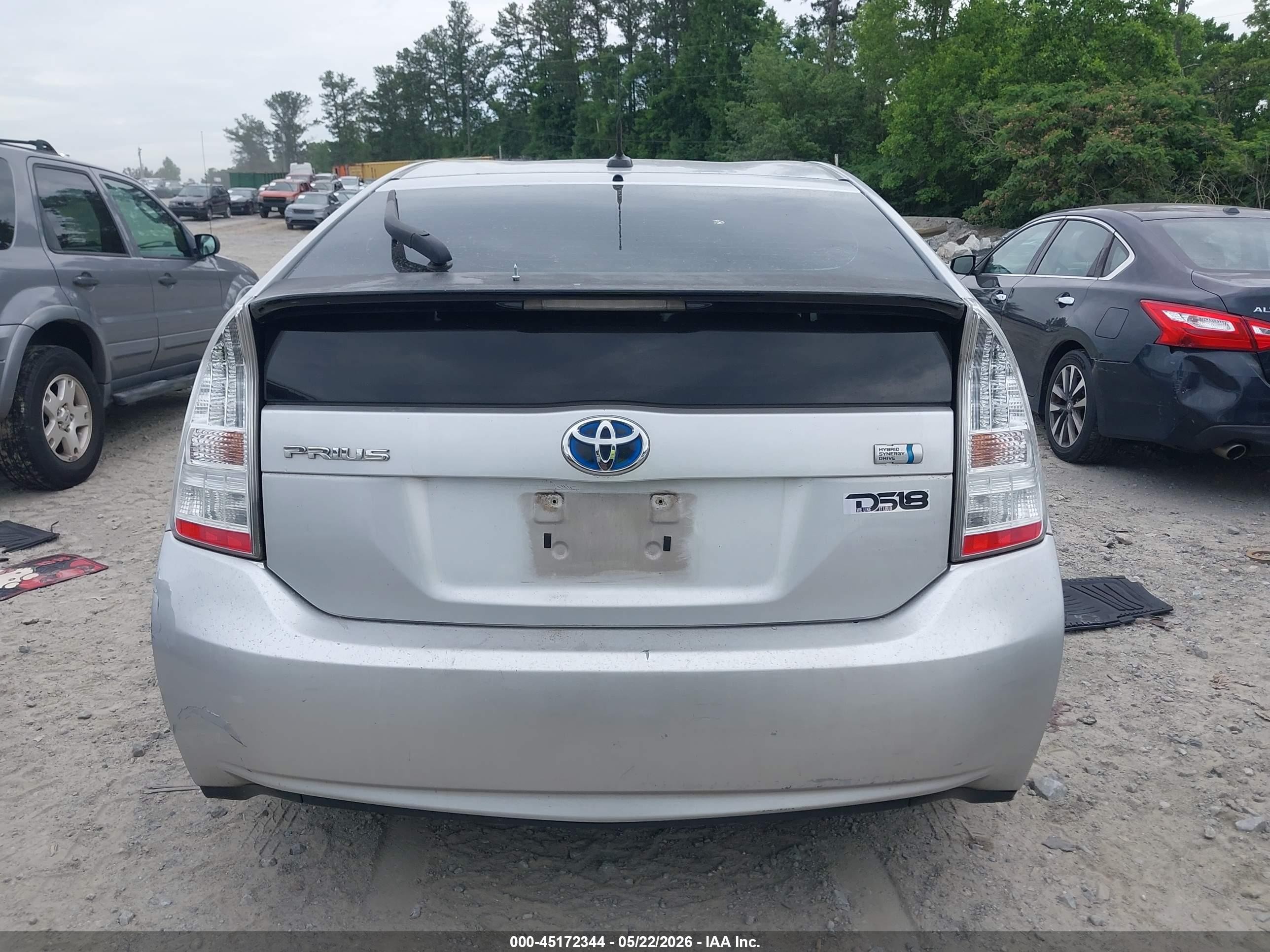 2010 Toyota Prius Ii Silver vin: JTDKN3DU0A0204839