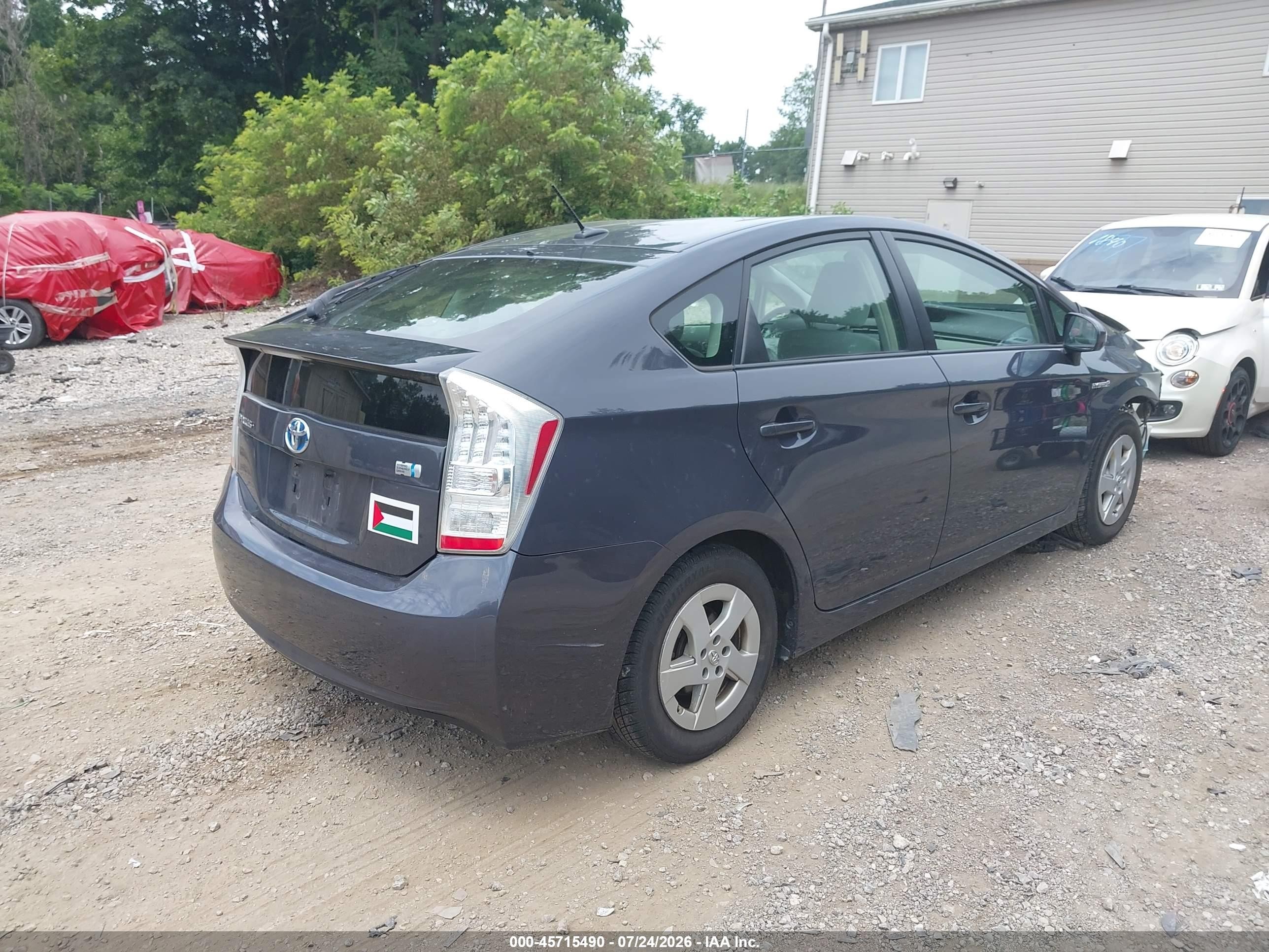 2010 Toyota Prius Iii Gray vin: JTDKN3DU0A0215033