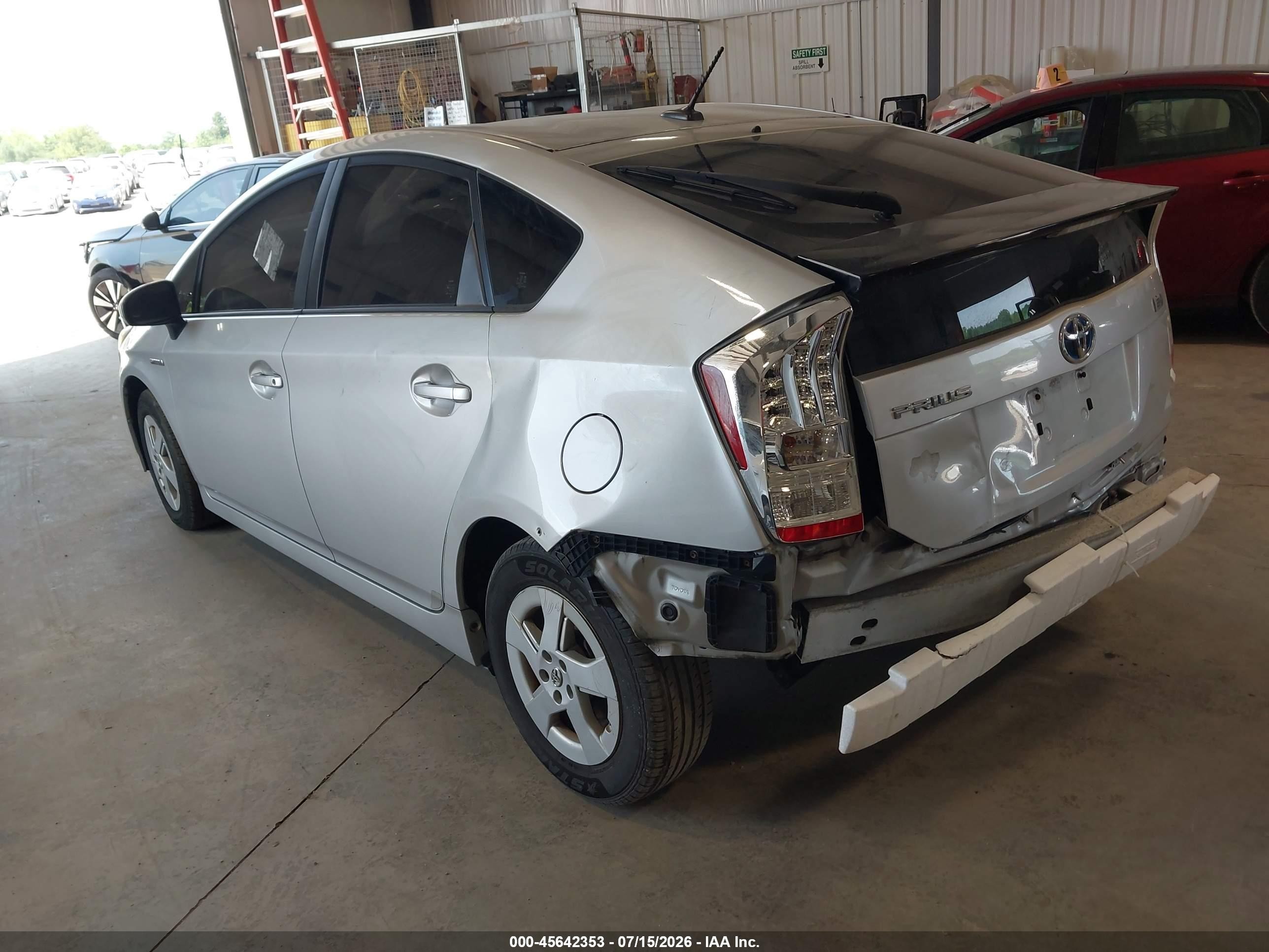 2010 Toyota Prius Ii Silver vin: JTDKN3DU0A0216148