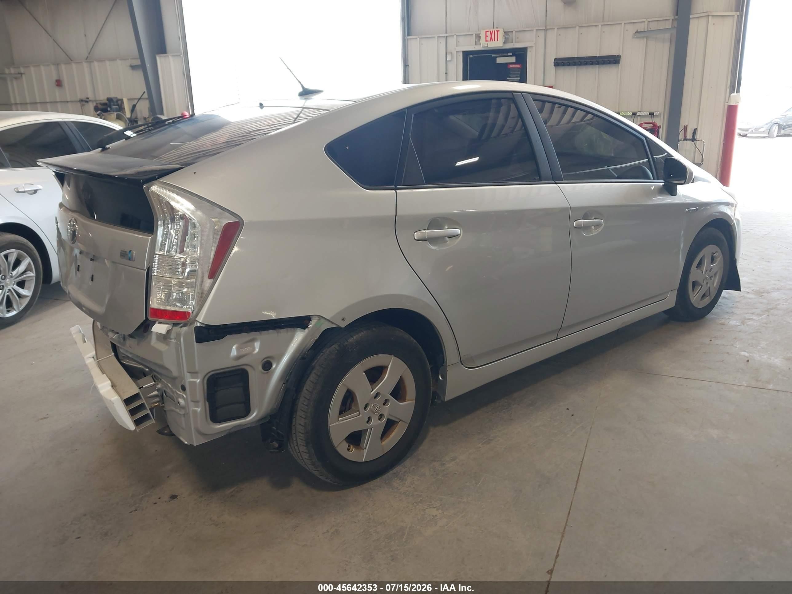2010 Toyota Prius Ii Silver vin: JTDKN3DU0A0216148