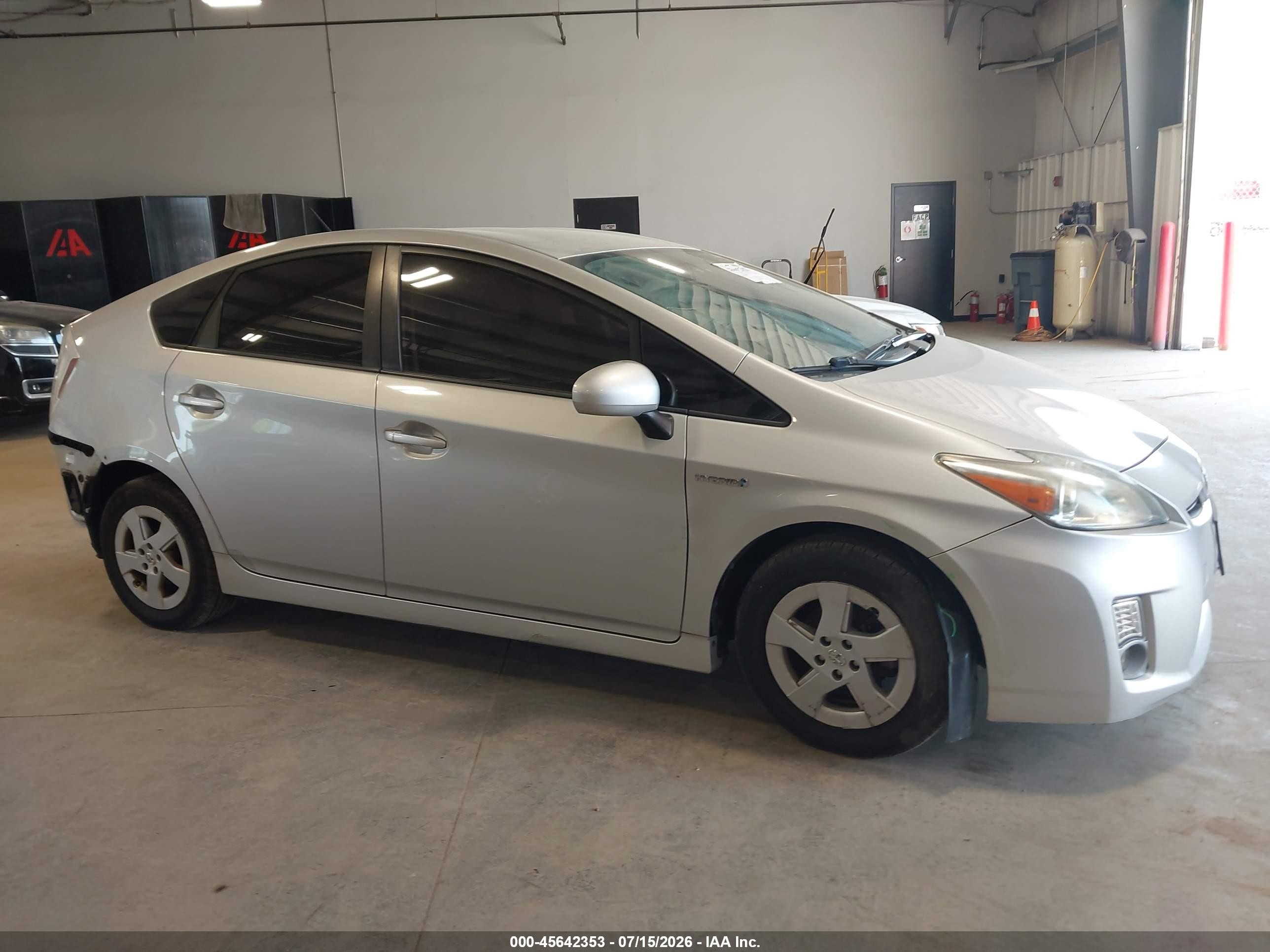 2010 Toyota Prius Ii Silver vin: JTDKN3DU0A0216148