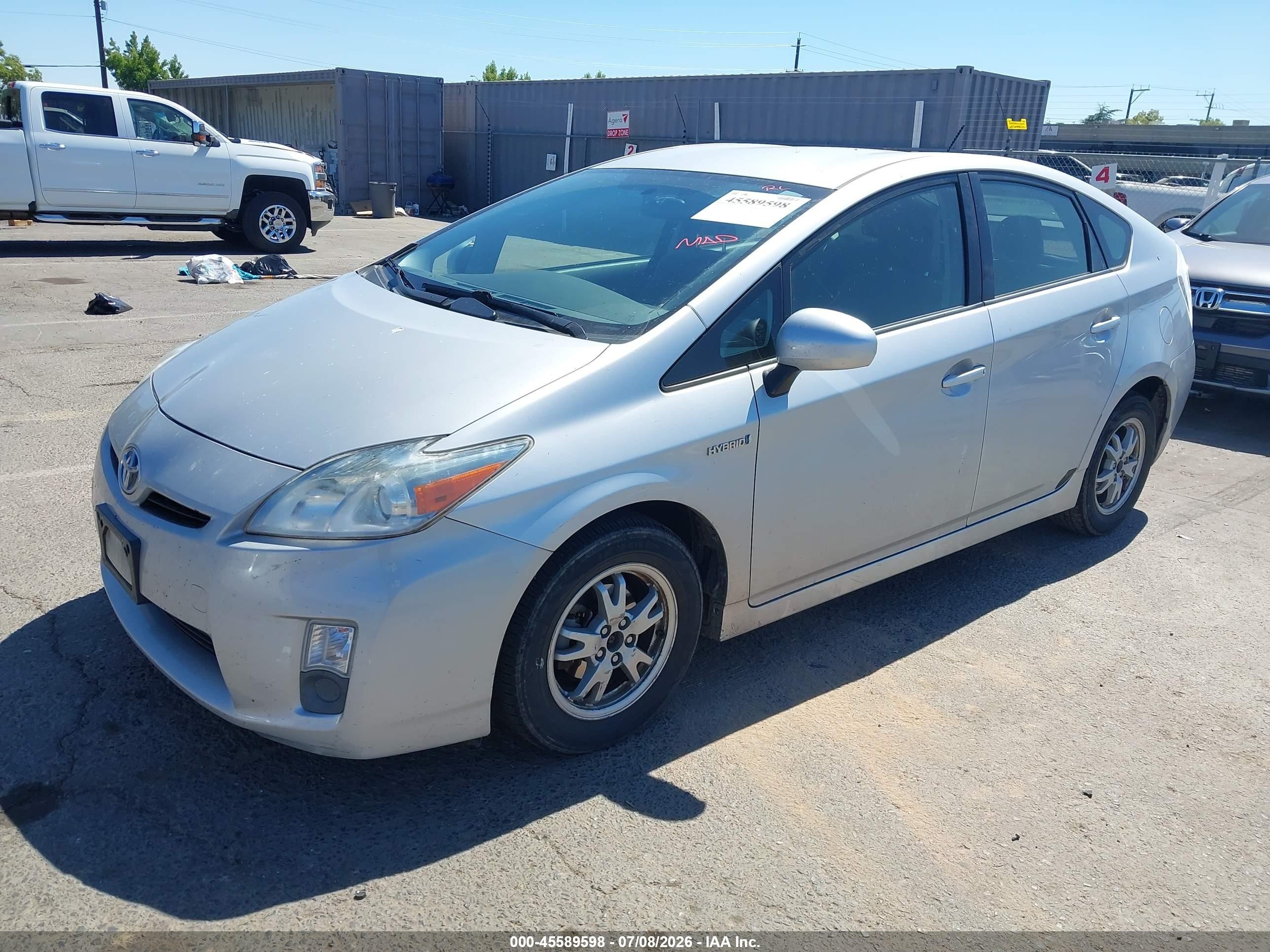 2010 Toyota Prius Ii Silver vin: JTDKN3DU0A0219860