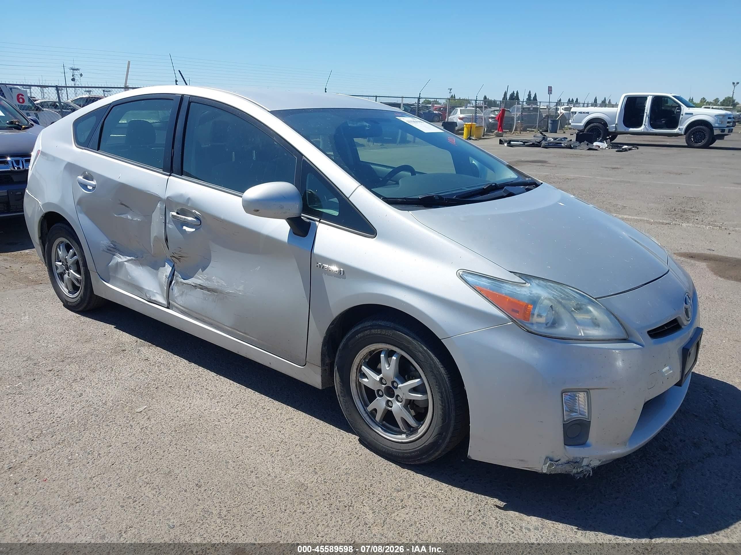2010 Toyota Prius Ii Silver vin: JTDKN3DU0A0219860