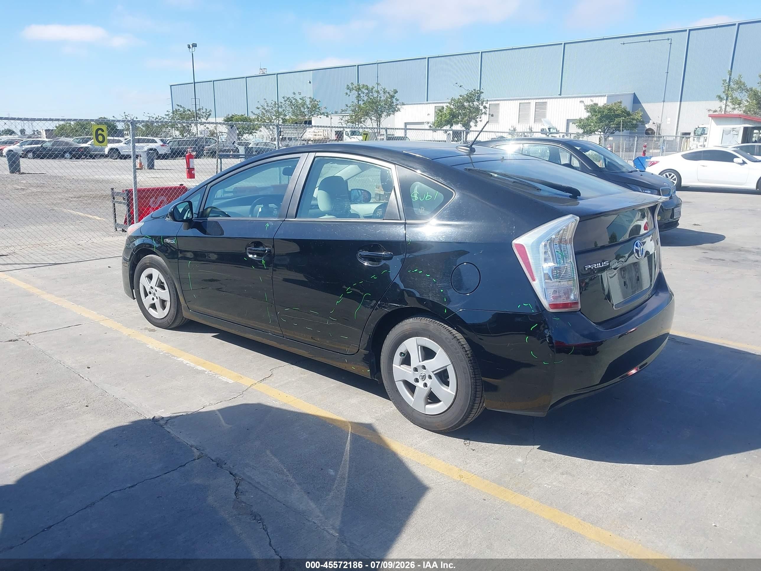 2010 Toyota Prius Iii Black vin: JTDKN3DU0A0220927