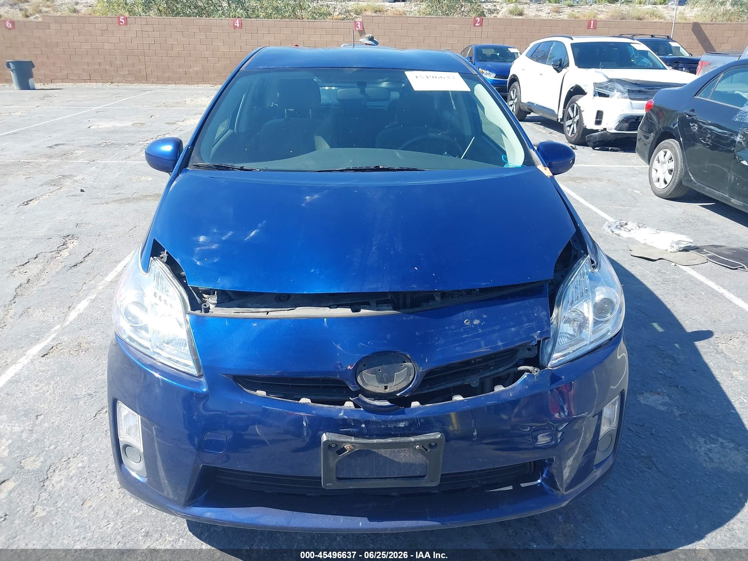 2010 Toyota Prius Ii Blue vin: JTDKN3DU0A0223665