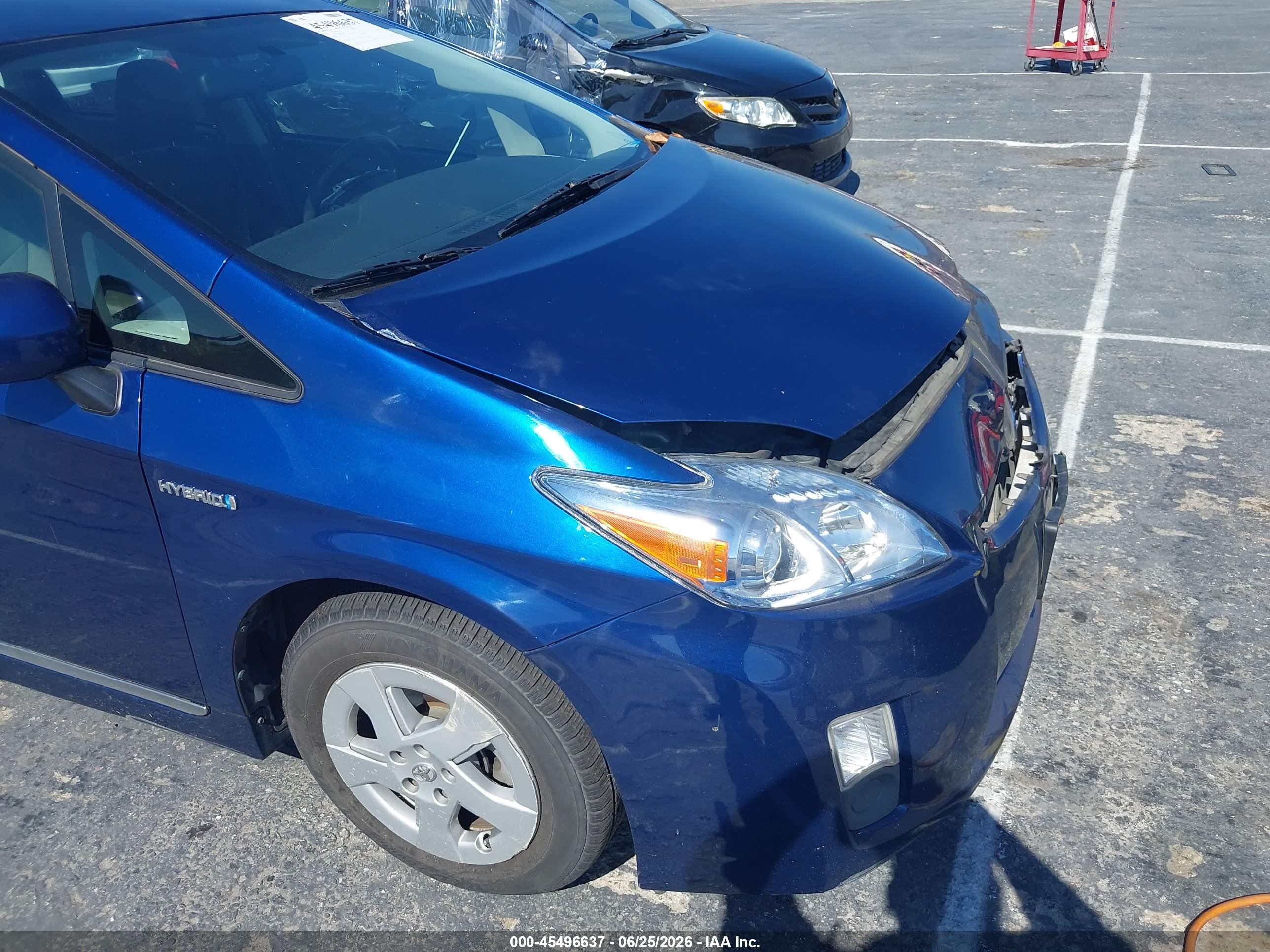 2010 Toyota Prius Ii Blue vin: JTDKN3DU0A0223665