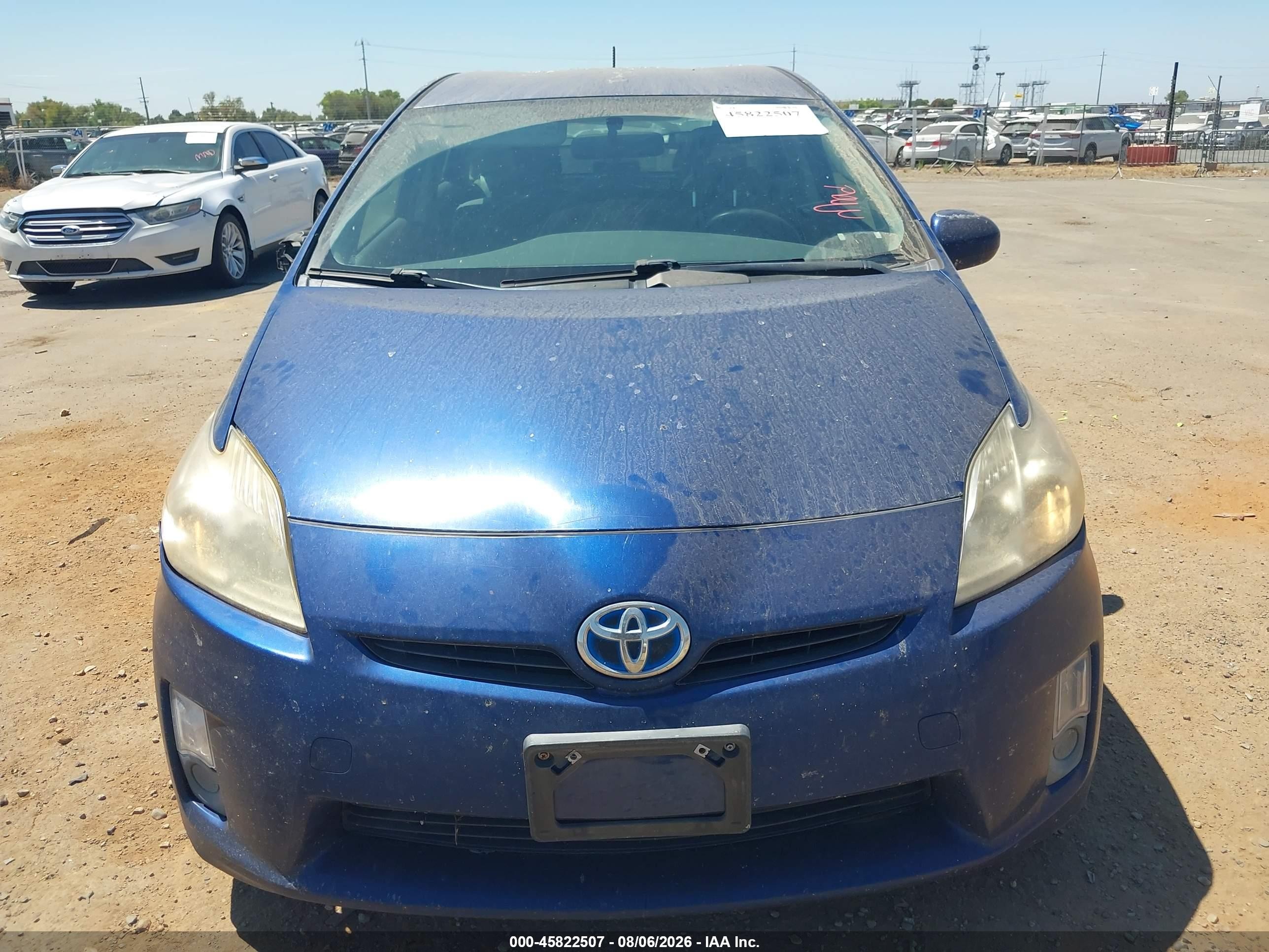 2010 Toyota Prius Iii Blue vin: JTDKN3DU0A0241664