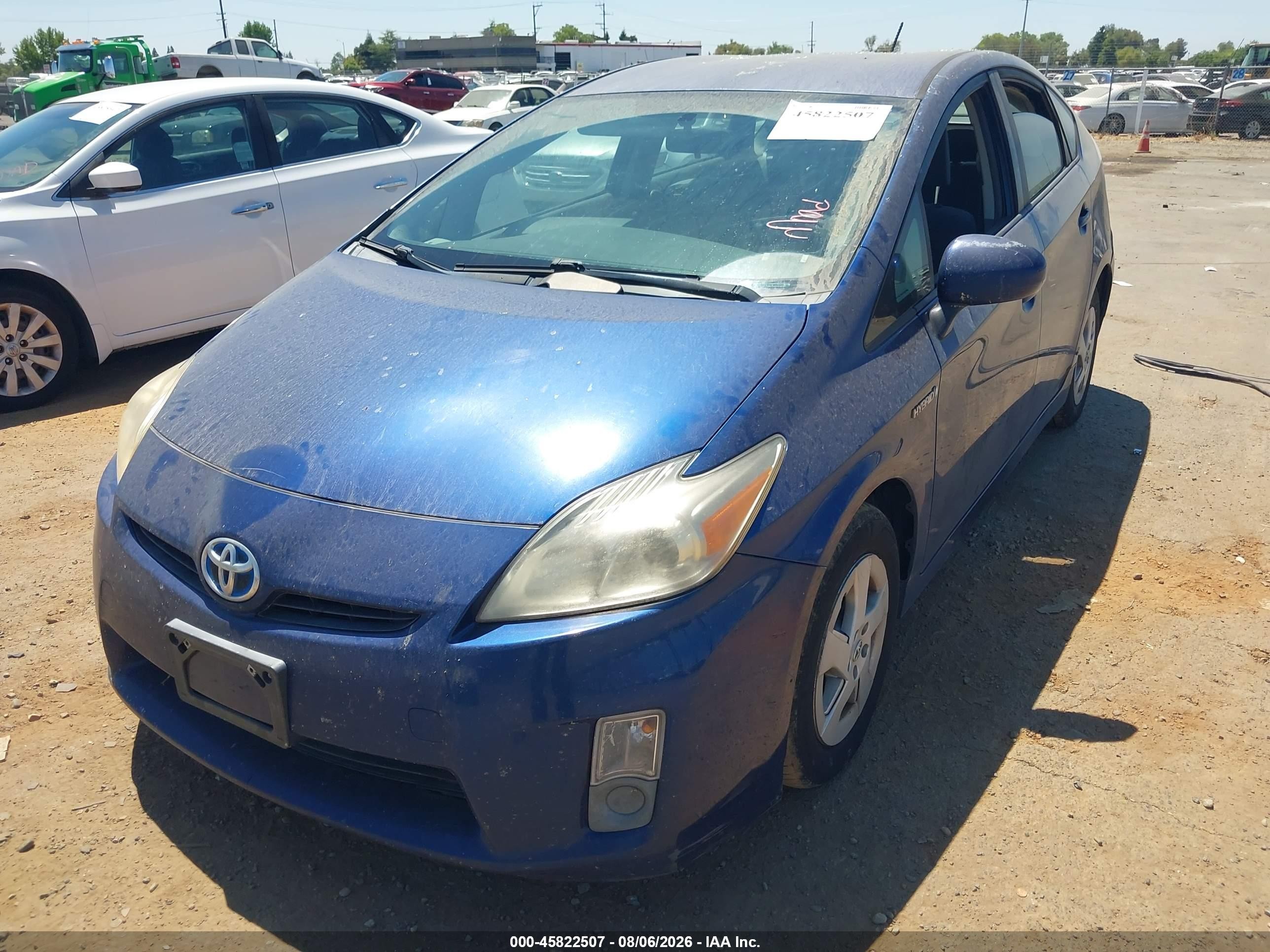 2010 Toyota Prius Iii Blue vin: JTDKN3DU0A0241664