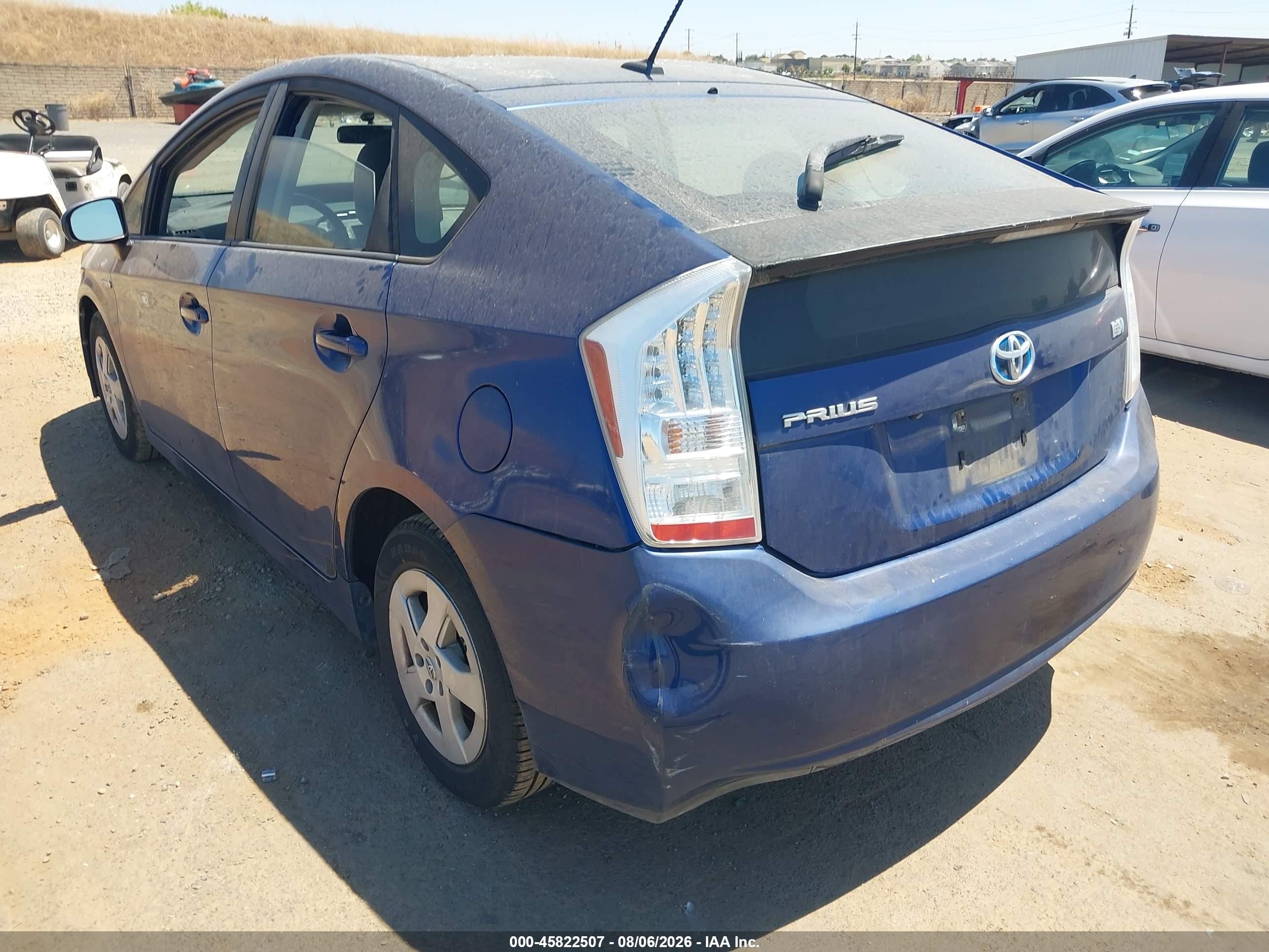 2010 Toyota Prius Iii Blue vin: JTDKN3DU0A0241664