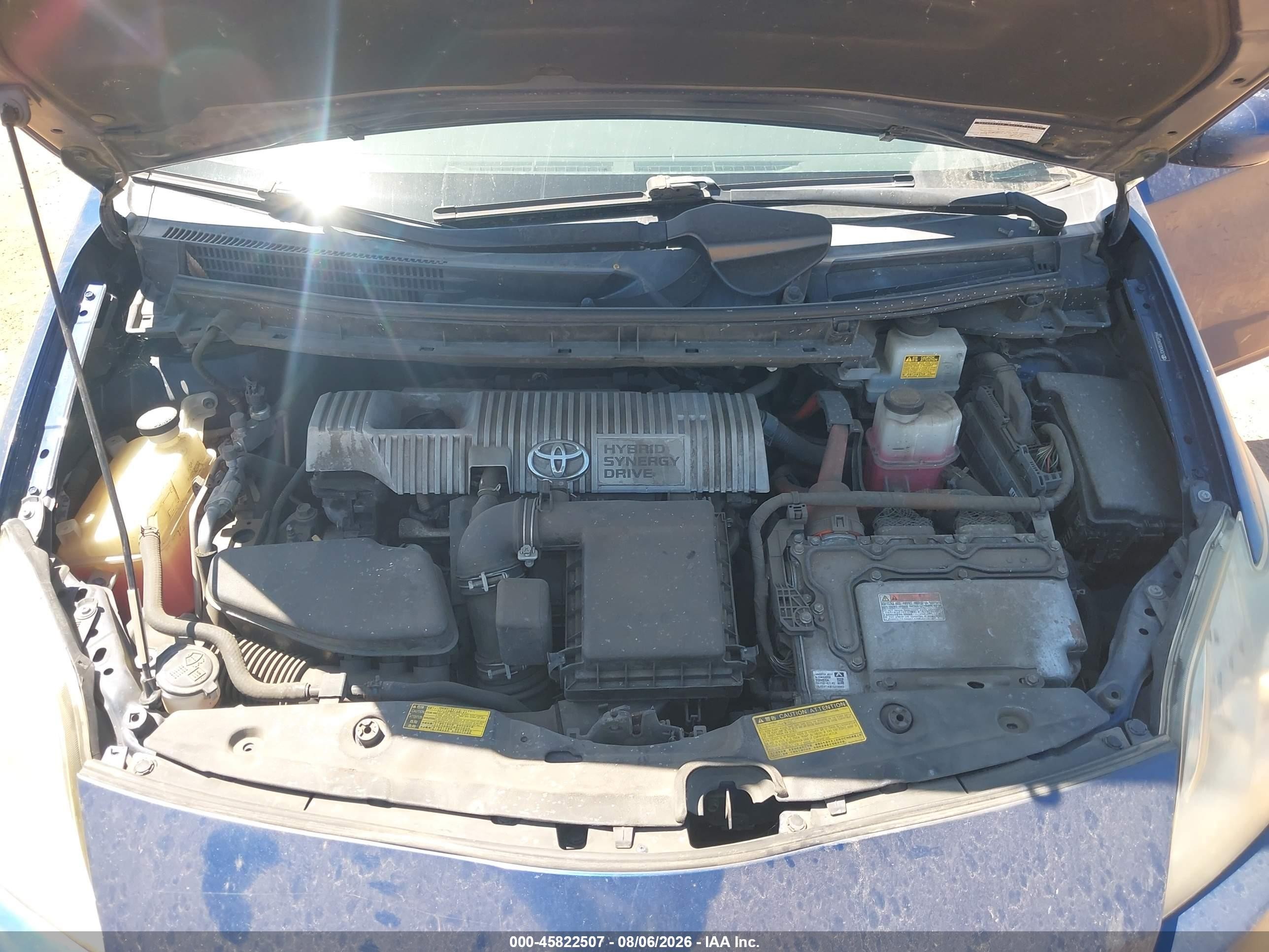 2010 Toyota Prius Iii Blue vin: JTDKN3DU0A0241664