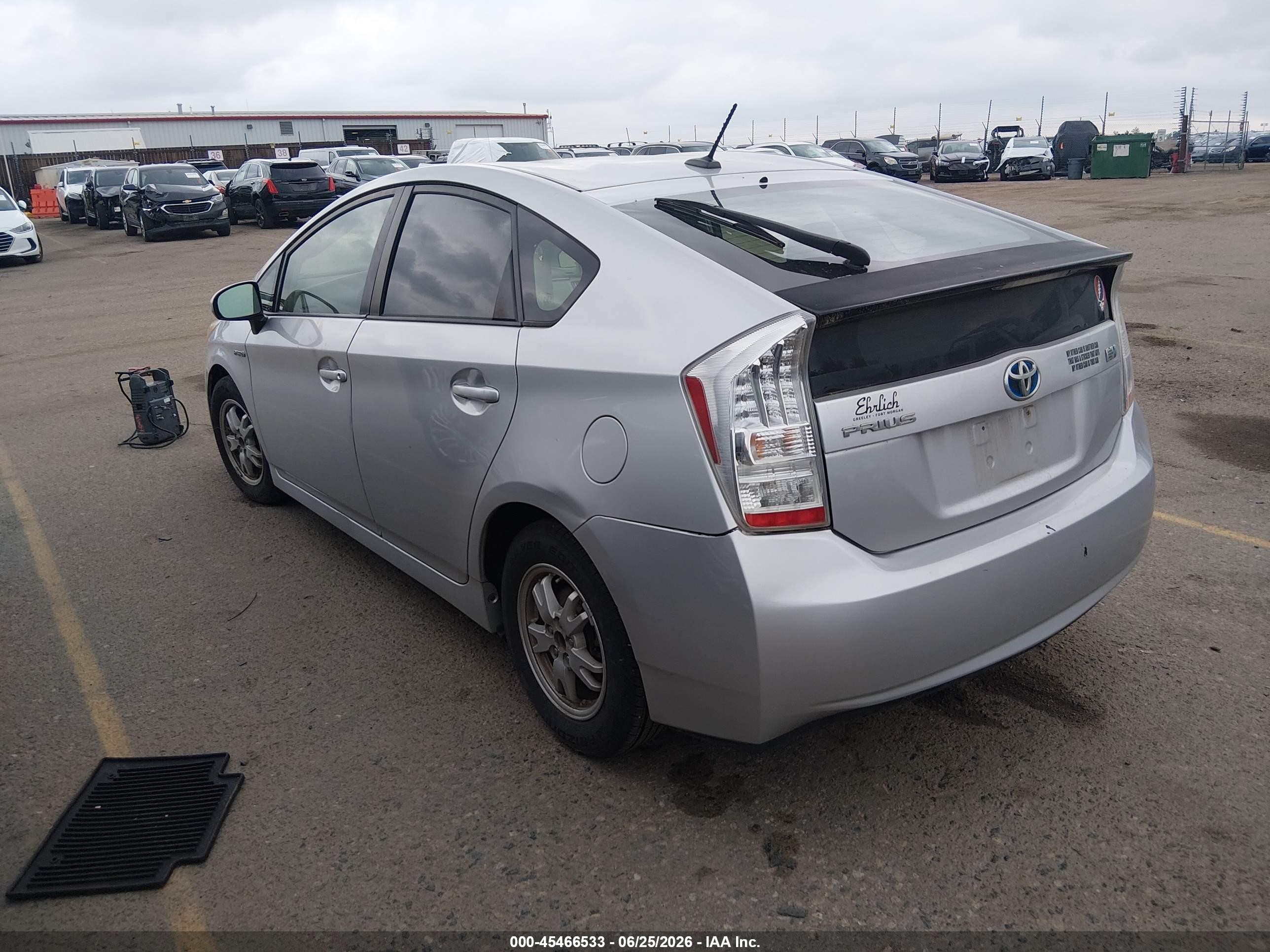 2010 Toyota Prius Iii Серебряный vin: JTDKN3DU0A0245844