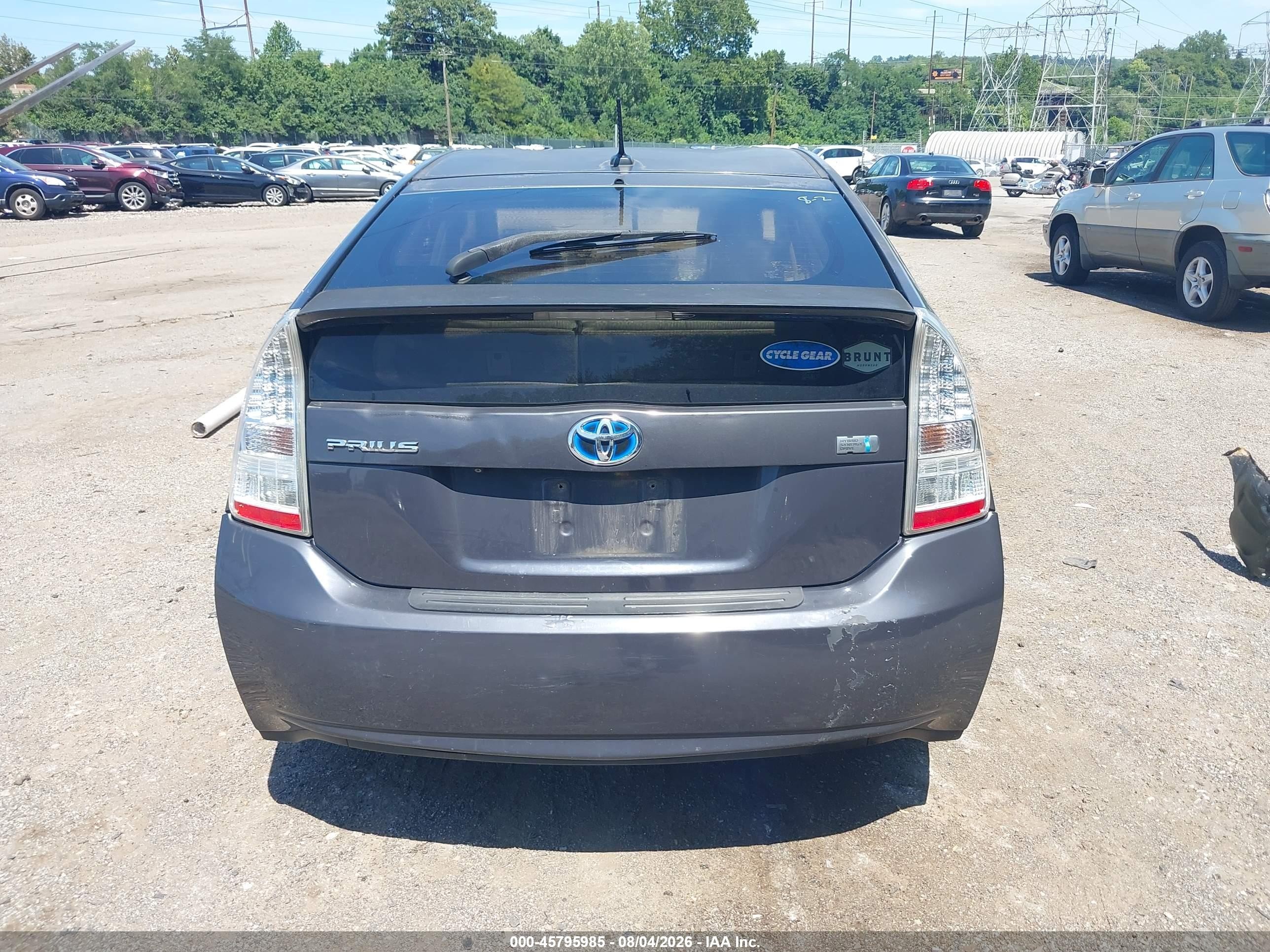 2010 Toyota Prius   Black vin: JTDKN3DU0A1105867