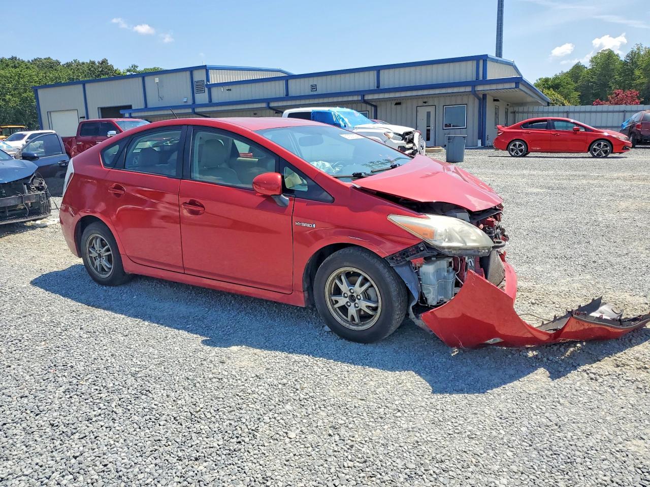 2010 Toyota Prius Красный vin: JTDKN3DU0A5001663