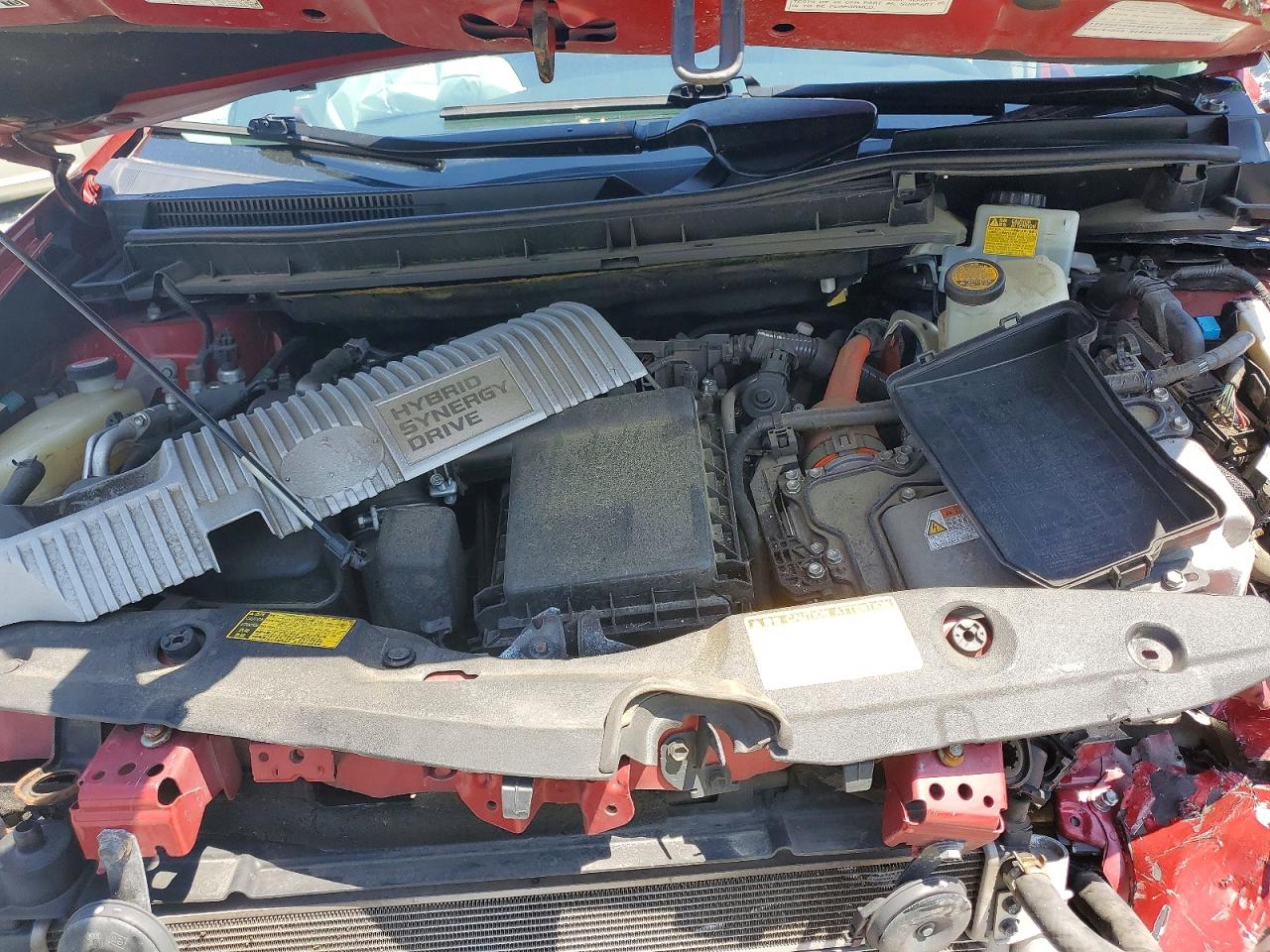 2010 Toyota Prius Красный vin: JTDKN3DU0A5001663