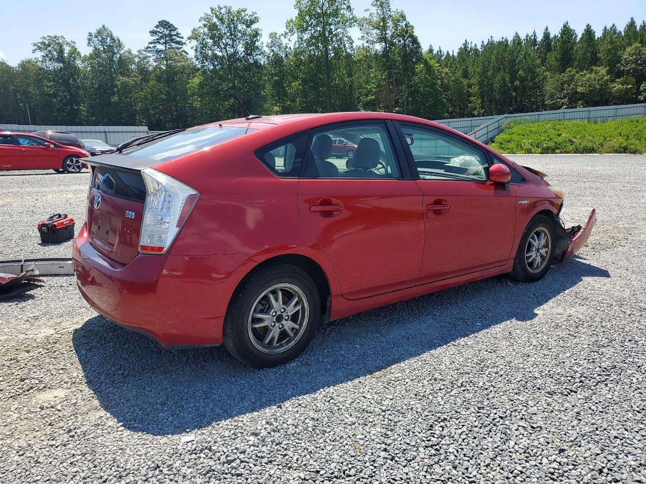 2010 Toyota Prius Красный vin: JTDKN3DU0A5001663