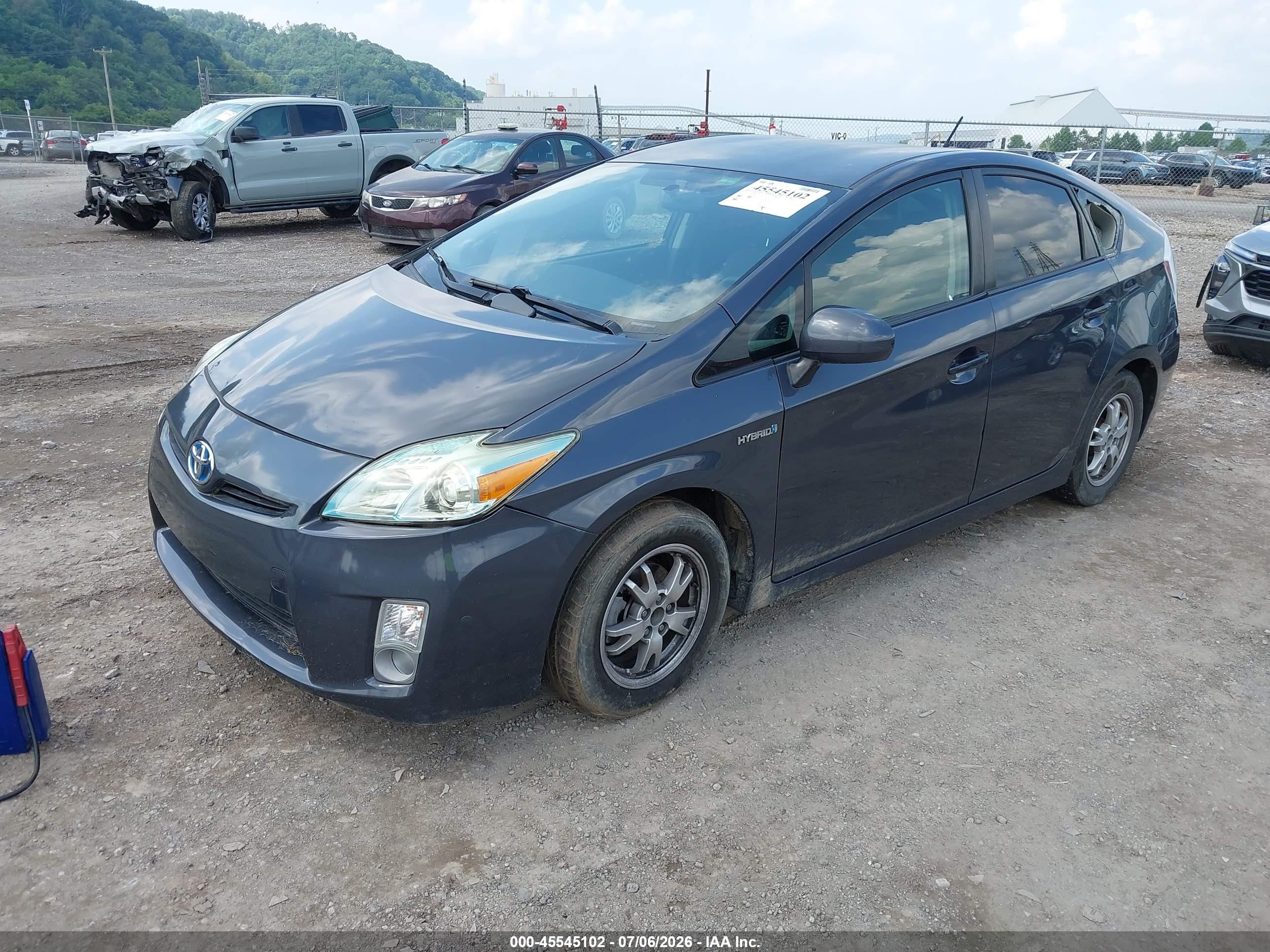 2010 Toyota Prius Iii Gray vin: JTDKN3DU0A5024232