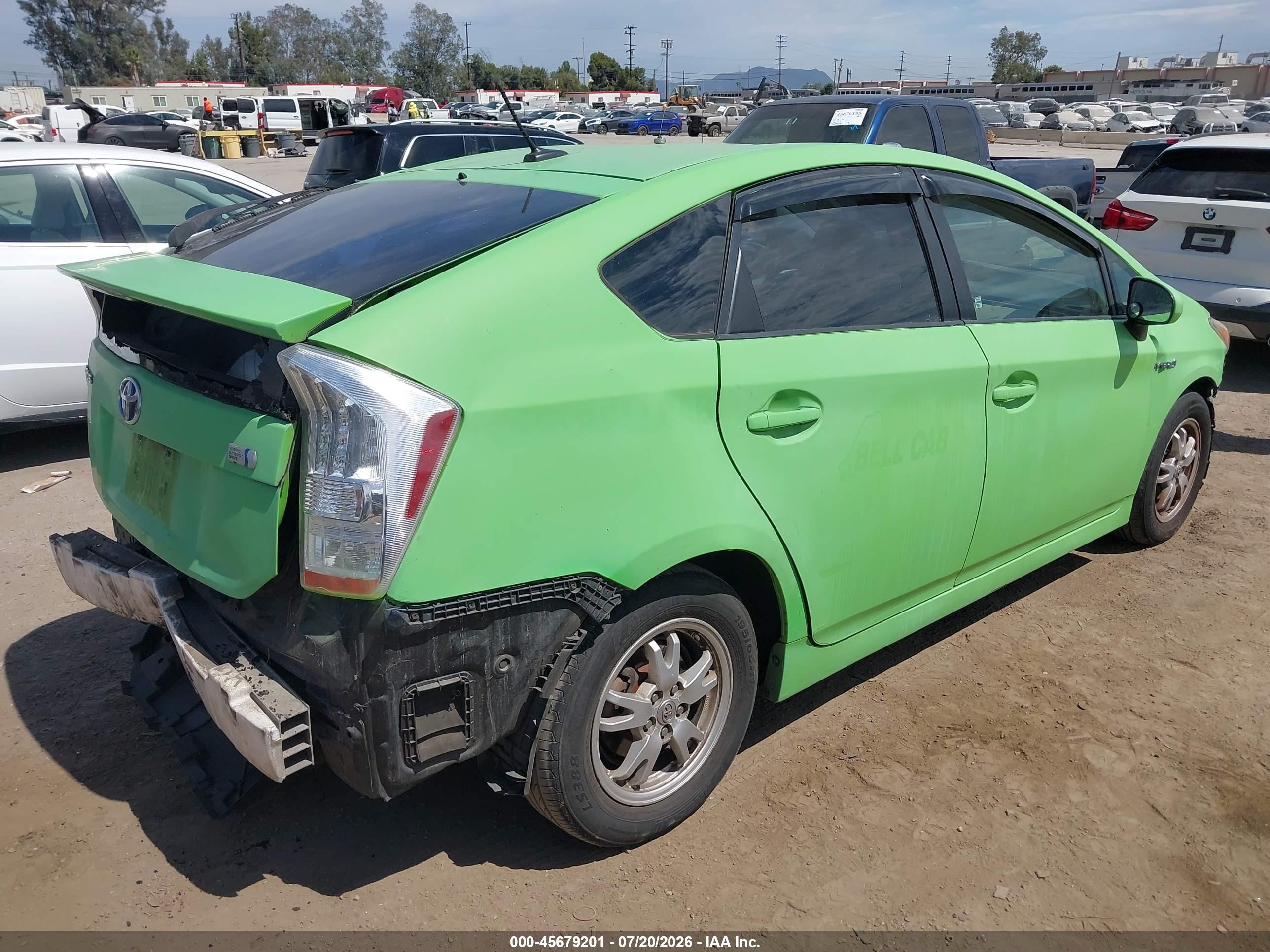 2011 Toyota Prius Two Green vin: JTDKN3DU0B0264962