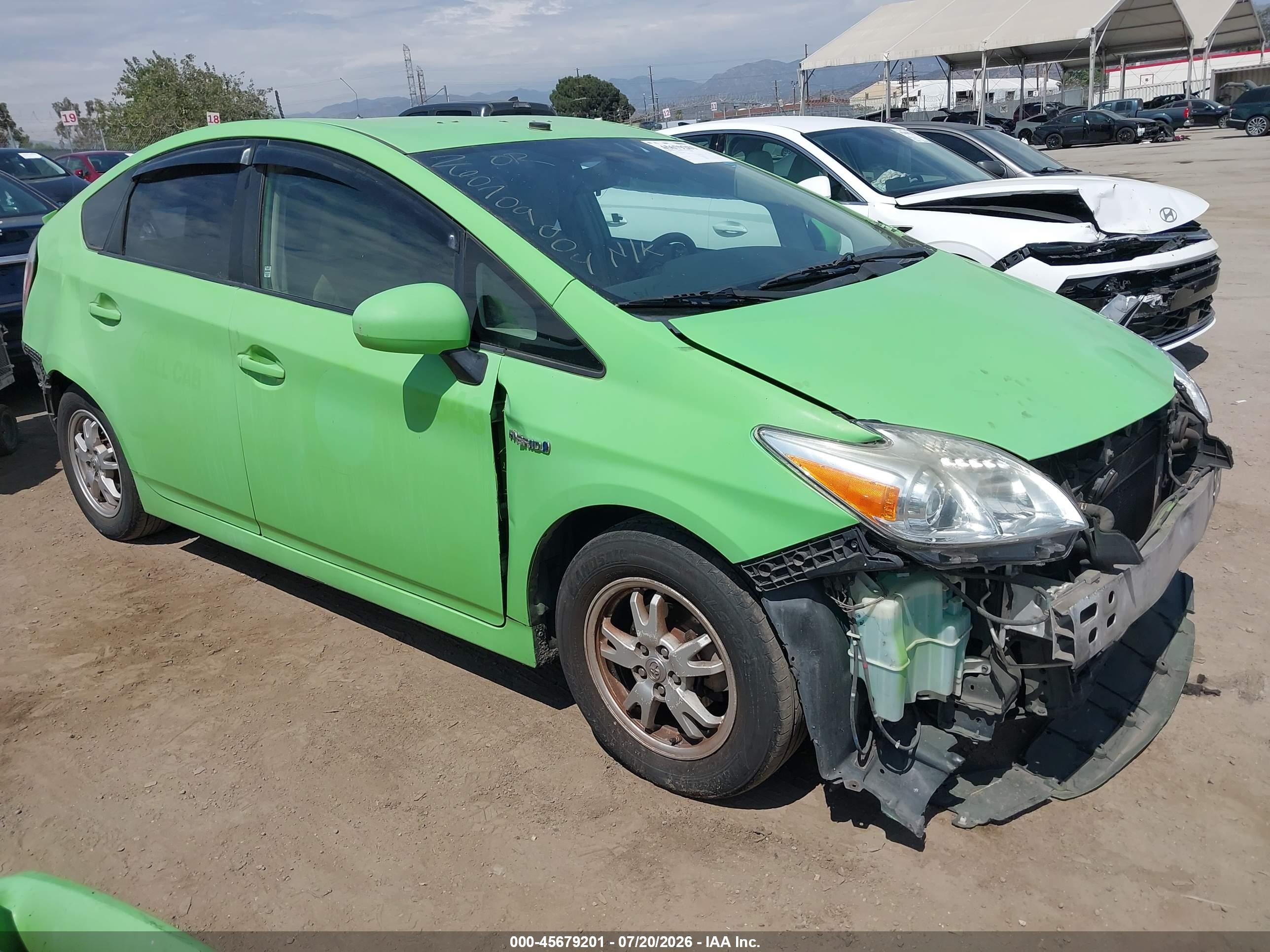 2011 Toyota Prius Two Green vin: JTDKN3DU0B0264962