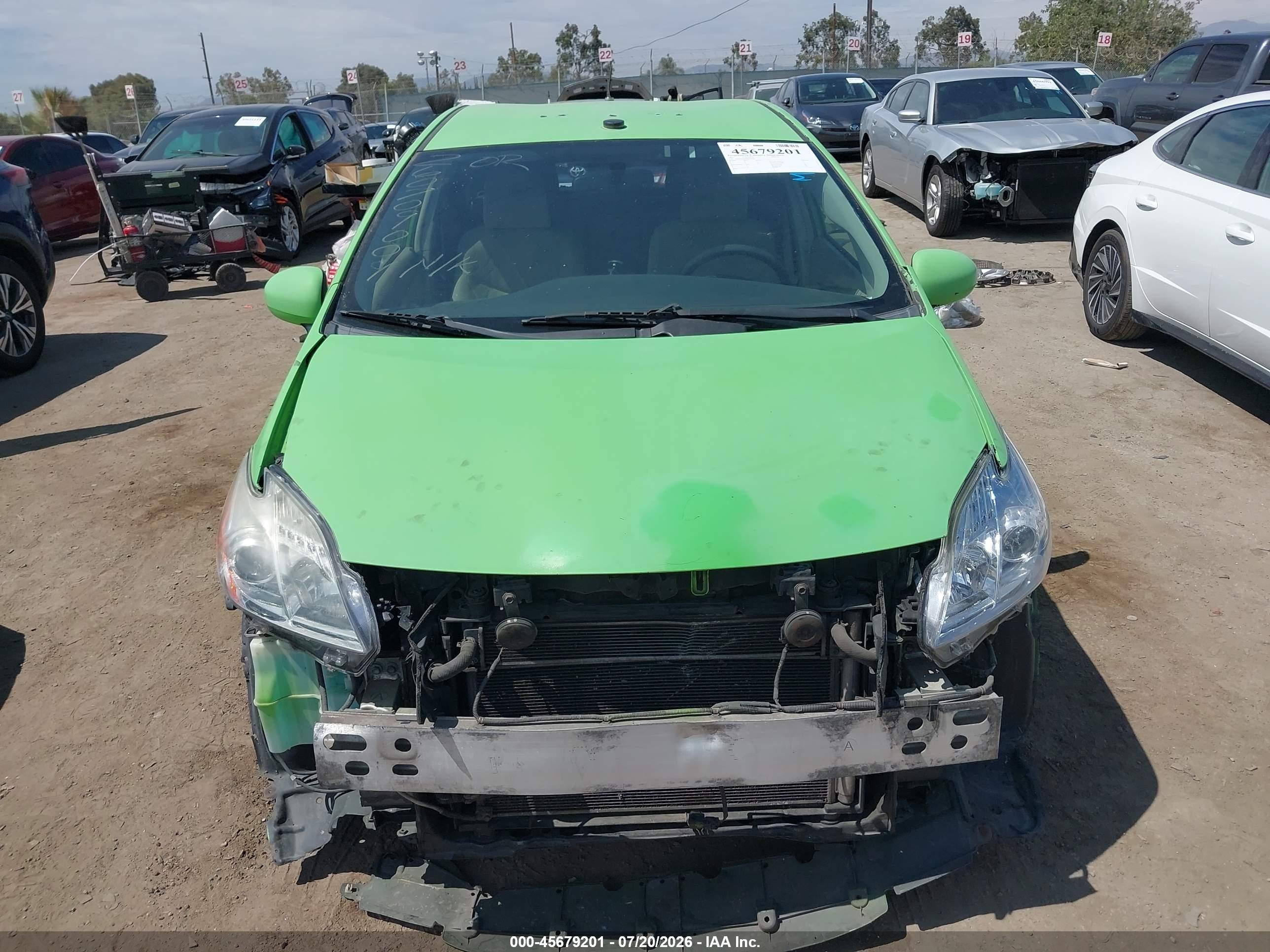 2011 Toyota Prius Two Green vin: JTDKN3DU0B0264962