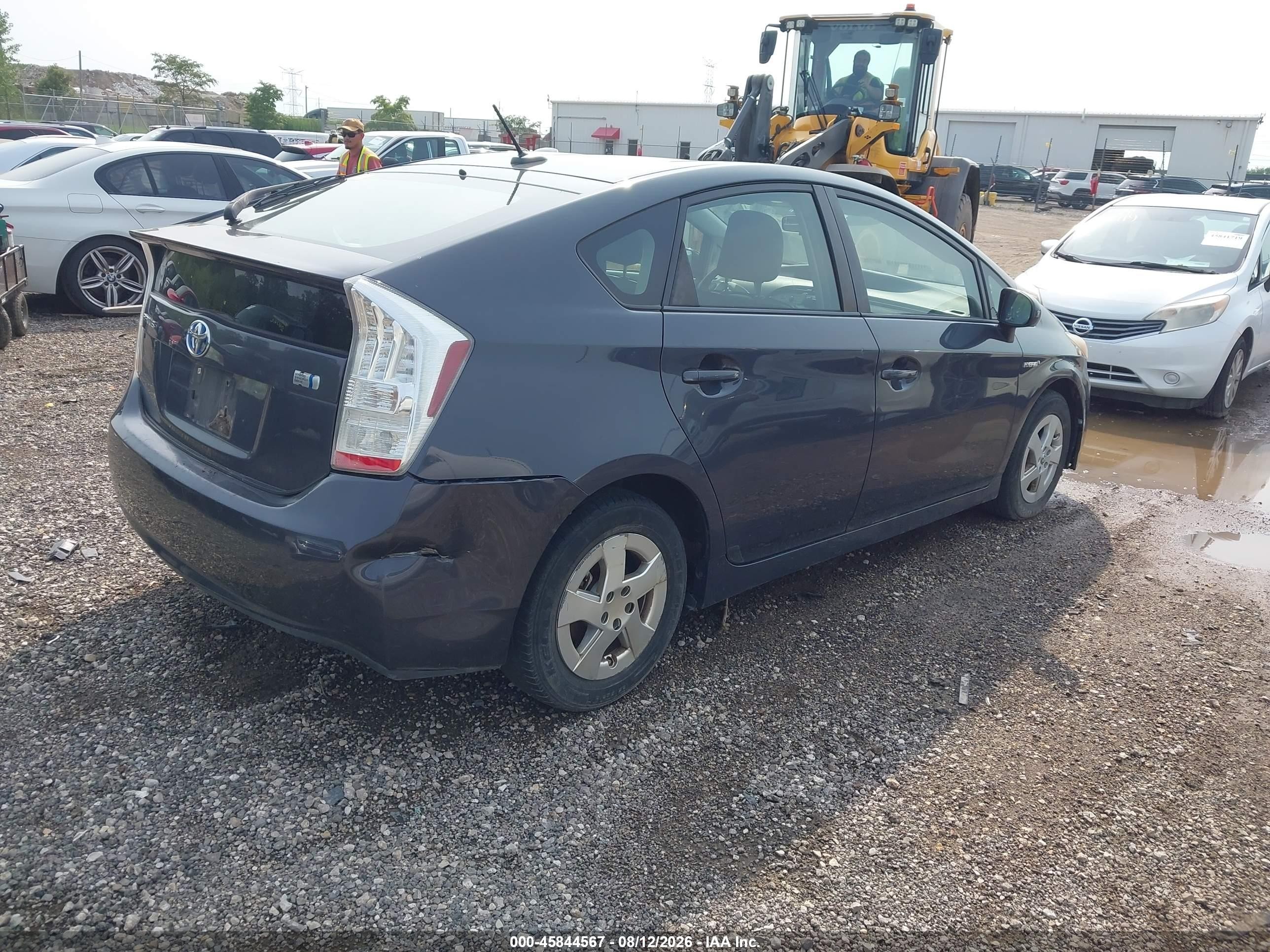 2011 Toyota Prius Two Black vin: JTDKN3DU0B0280580
