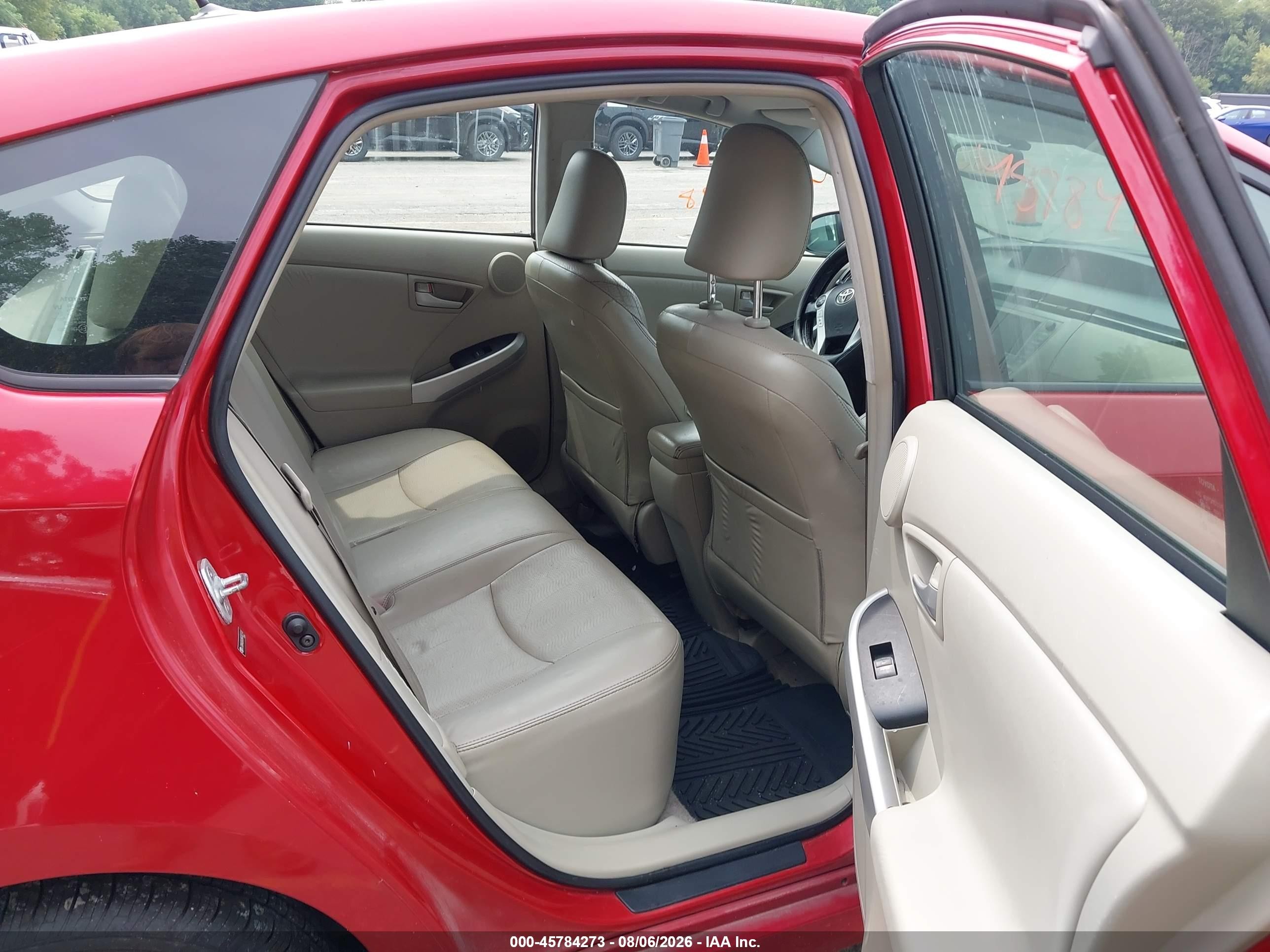2011 Toyota Prius Four Red vin: JTDKN3DU0B0302710