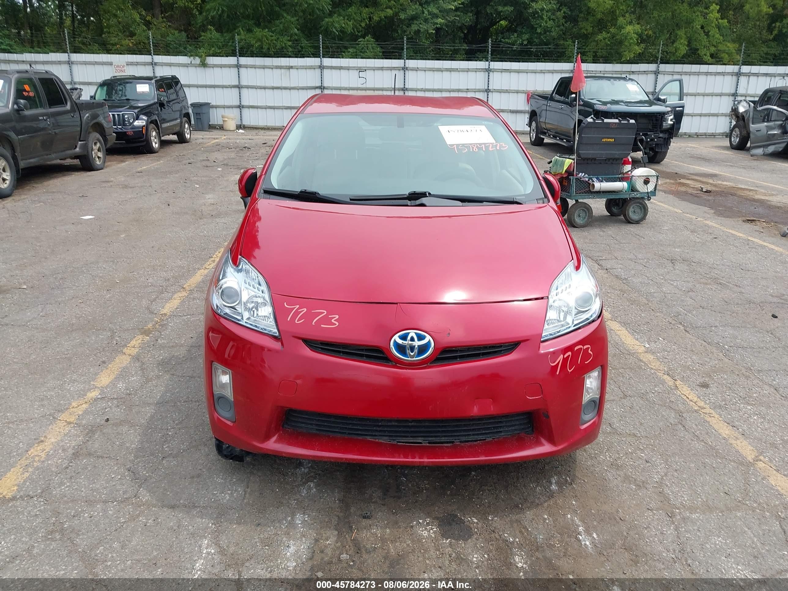 2011 Toyota Prius Four Red vin: JTDKN3DU0B0302710