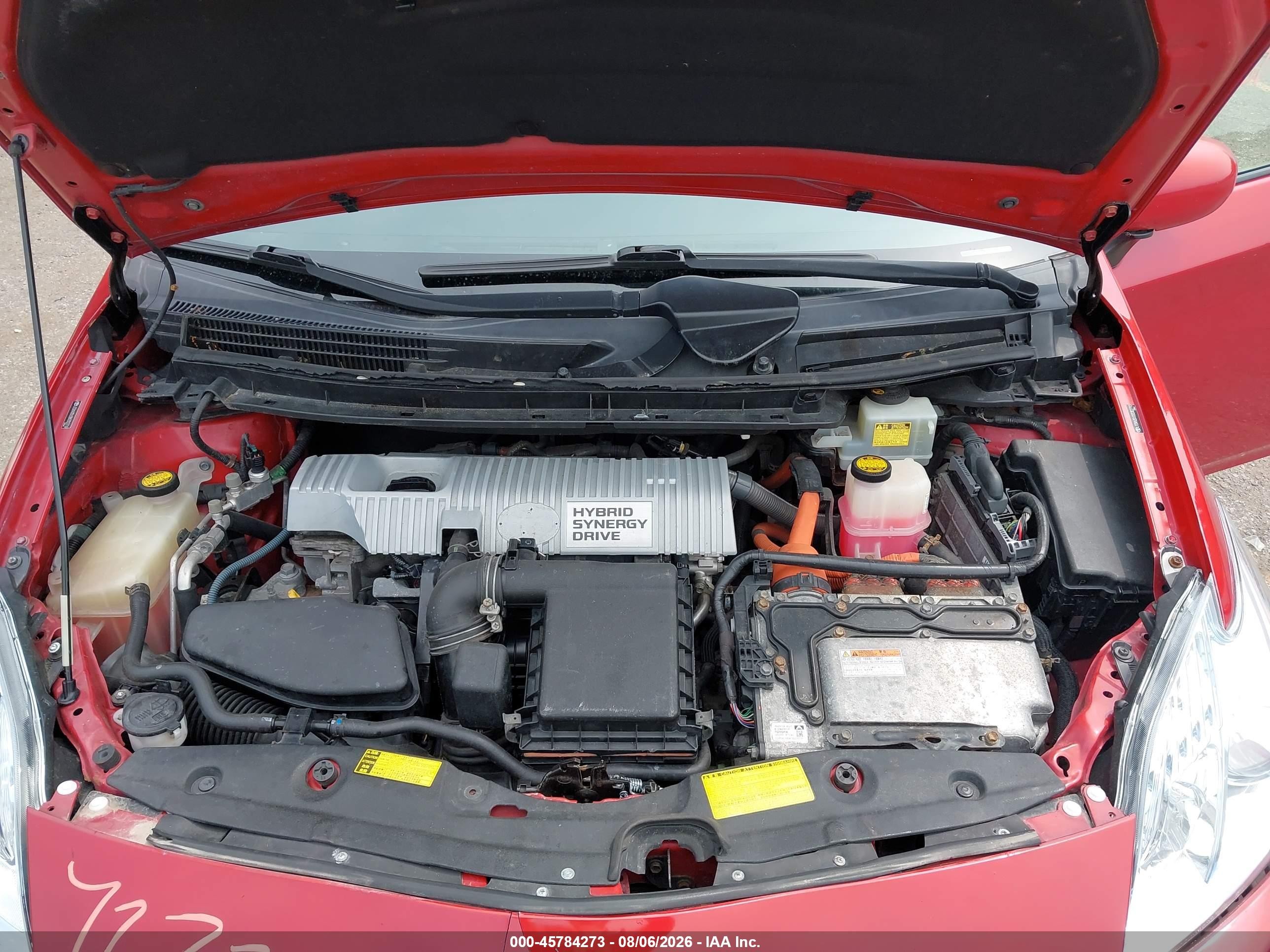 2011 Toyota Prius Four Red vin: JTDKN3DU0B0302710