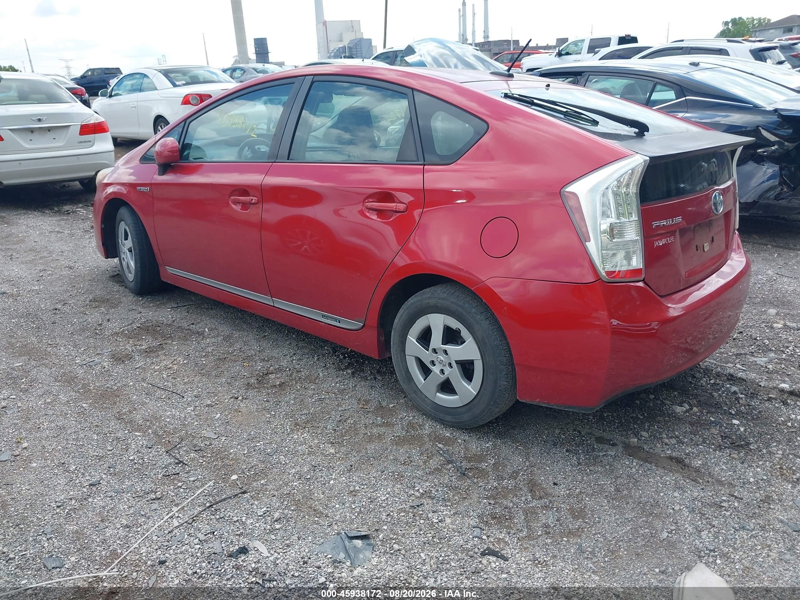 2011 Toyota Prius Two Red vin: JTDKN3DU0B0309544