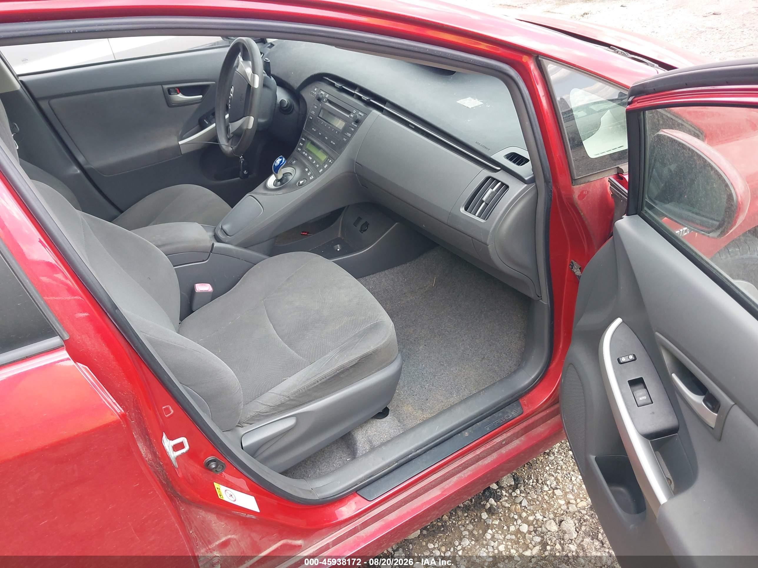 2011 Toyota Prius Two Red vin: JTDKN3DU0B0309544