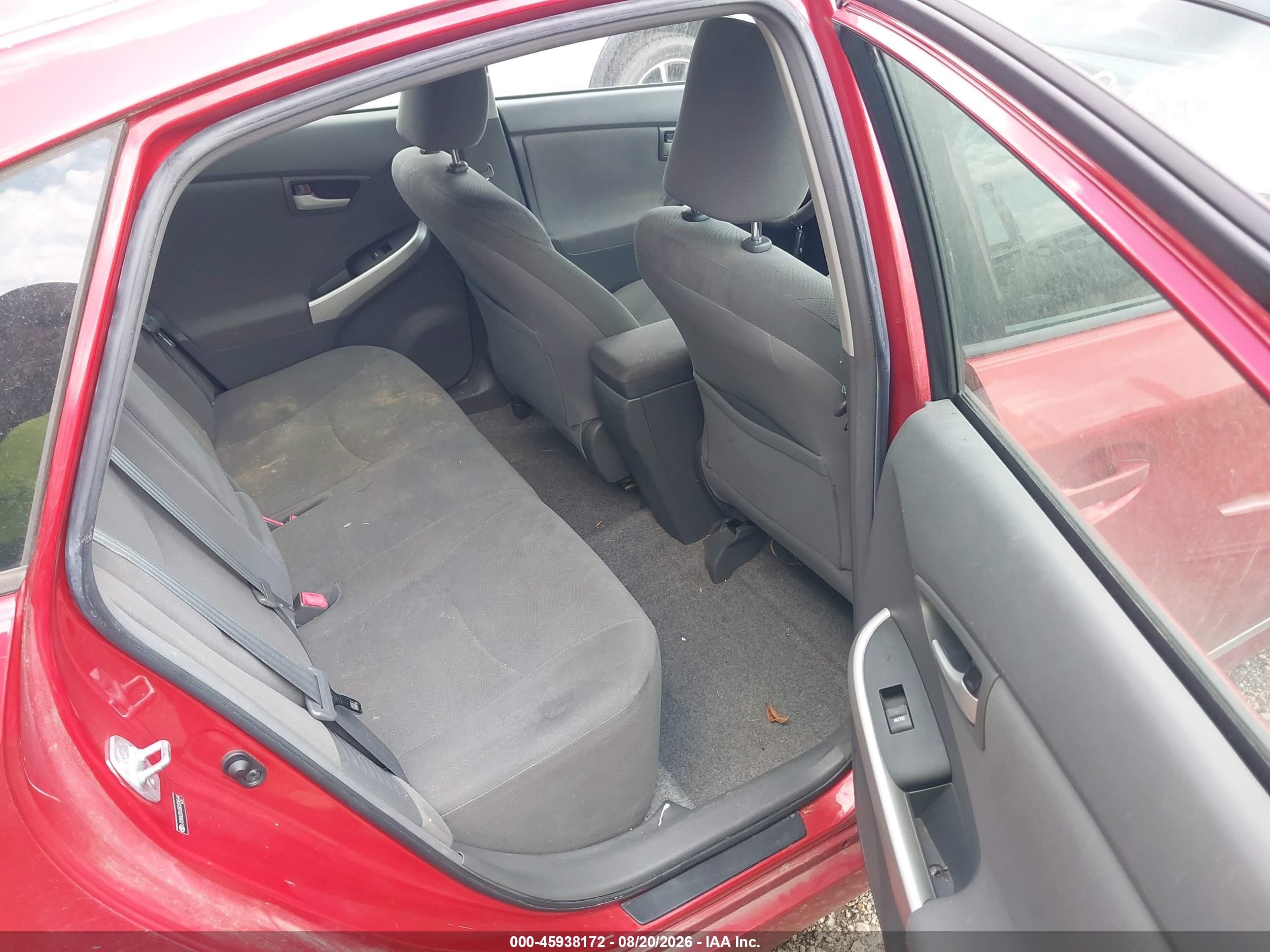 2011 Toyota Prius Two Red vin: JTDKN3DU0B0309544
