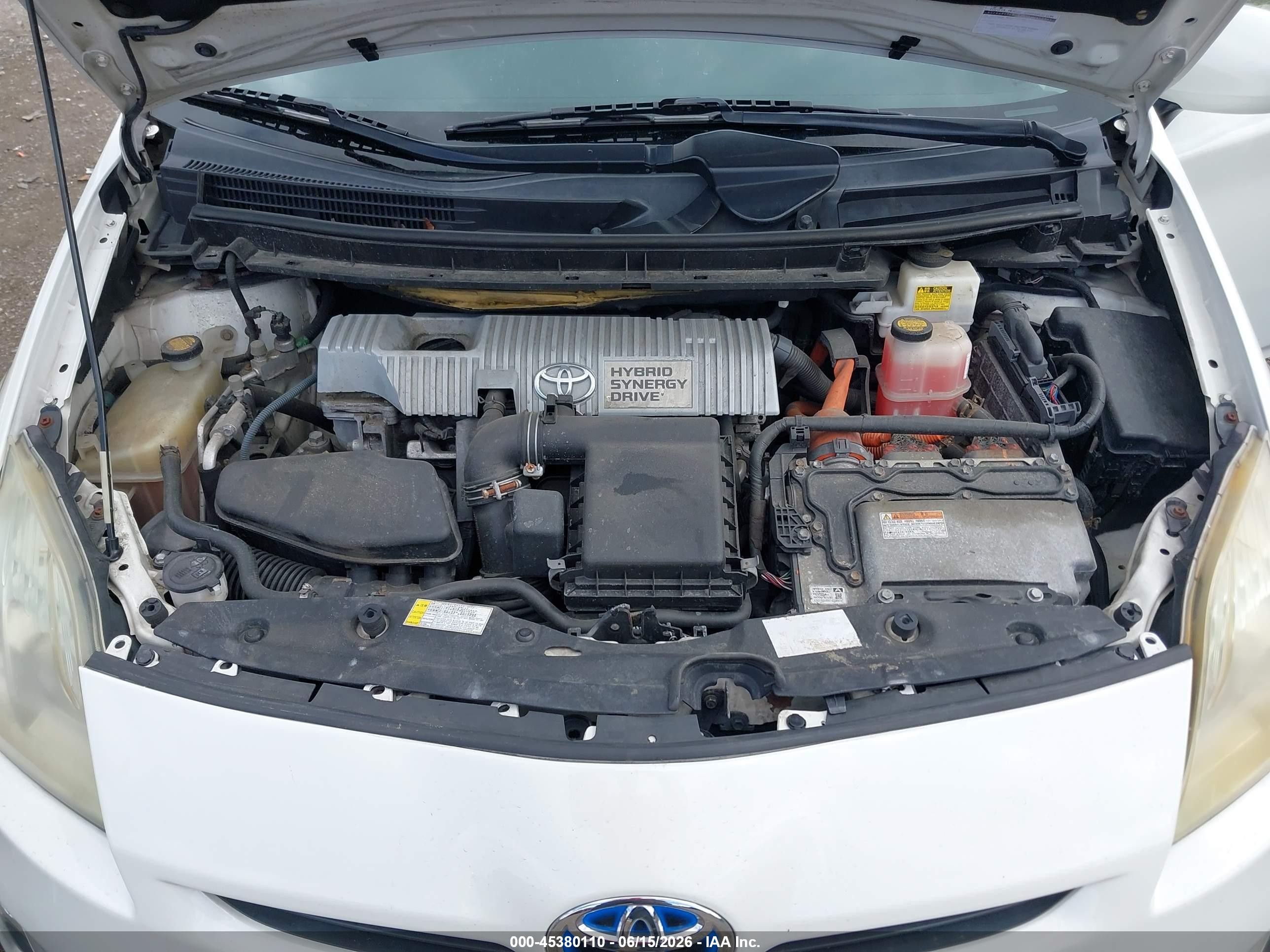 2011 Toyota Prius Two White vin: JTDKN3DU0B1386456