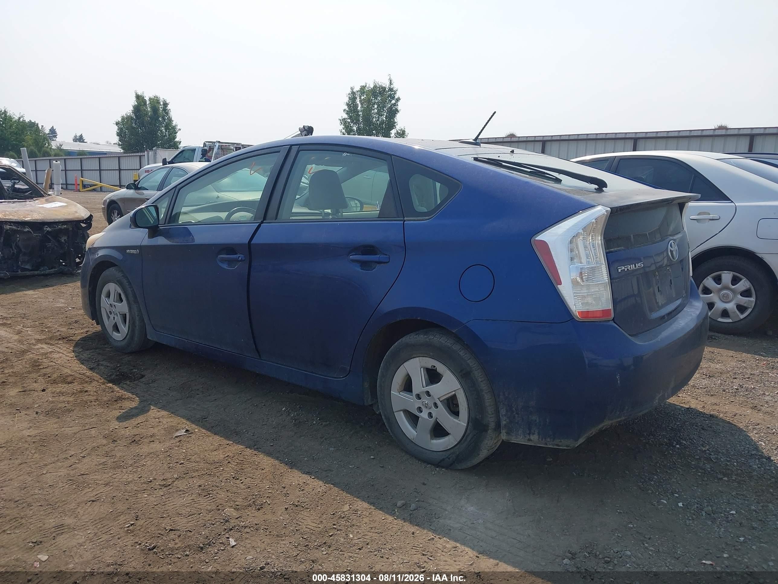 2011 Toyota Prius Two Dark Blue vin: JTDKN3DU0B1421075