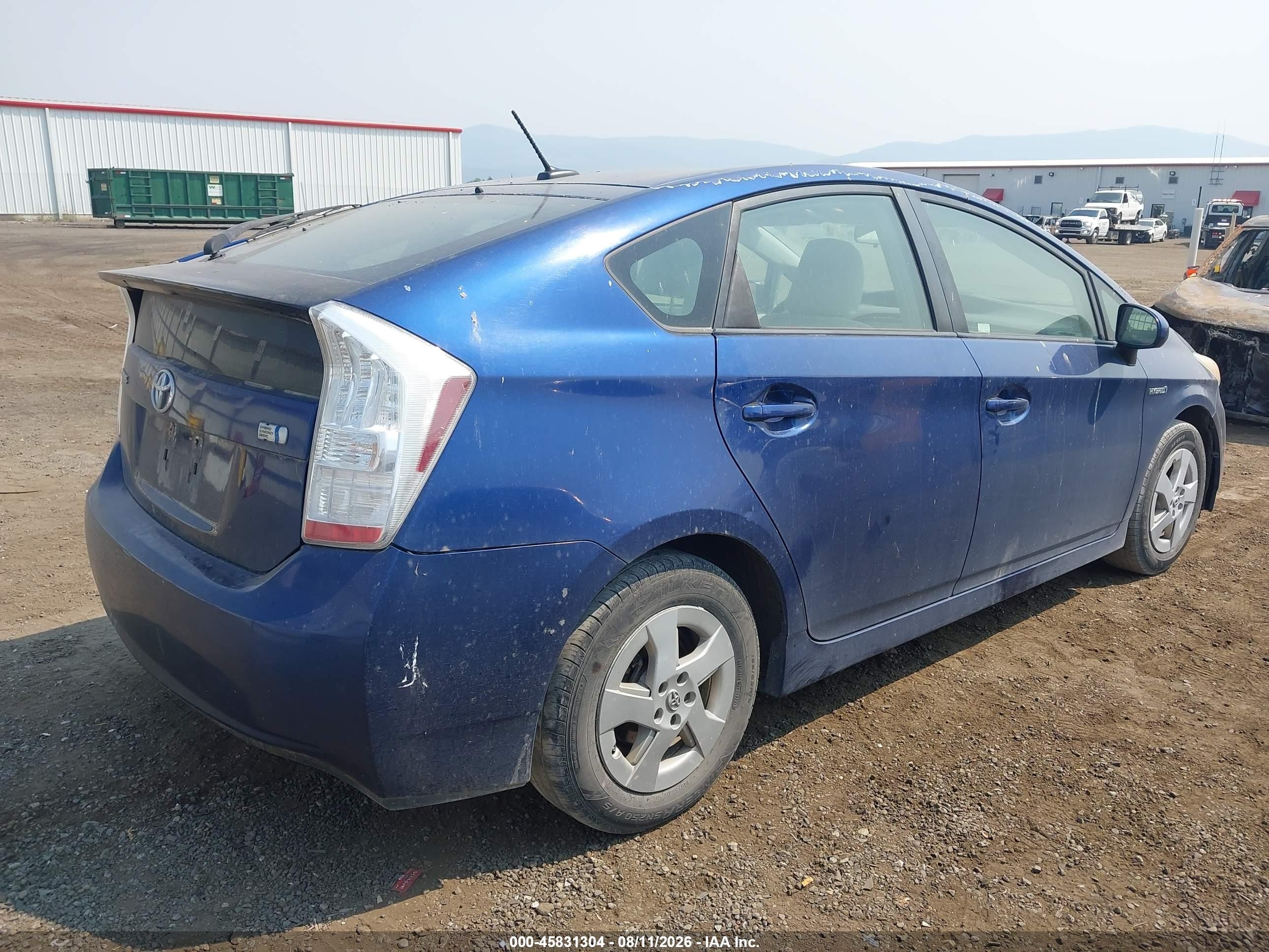 2011 Toyota Prius Two Dark Blue vin: JTDKN3DU0B1421075