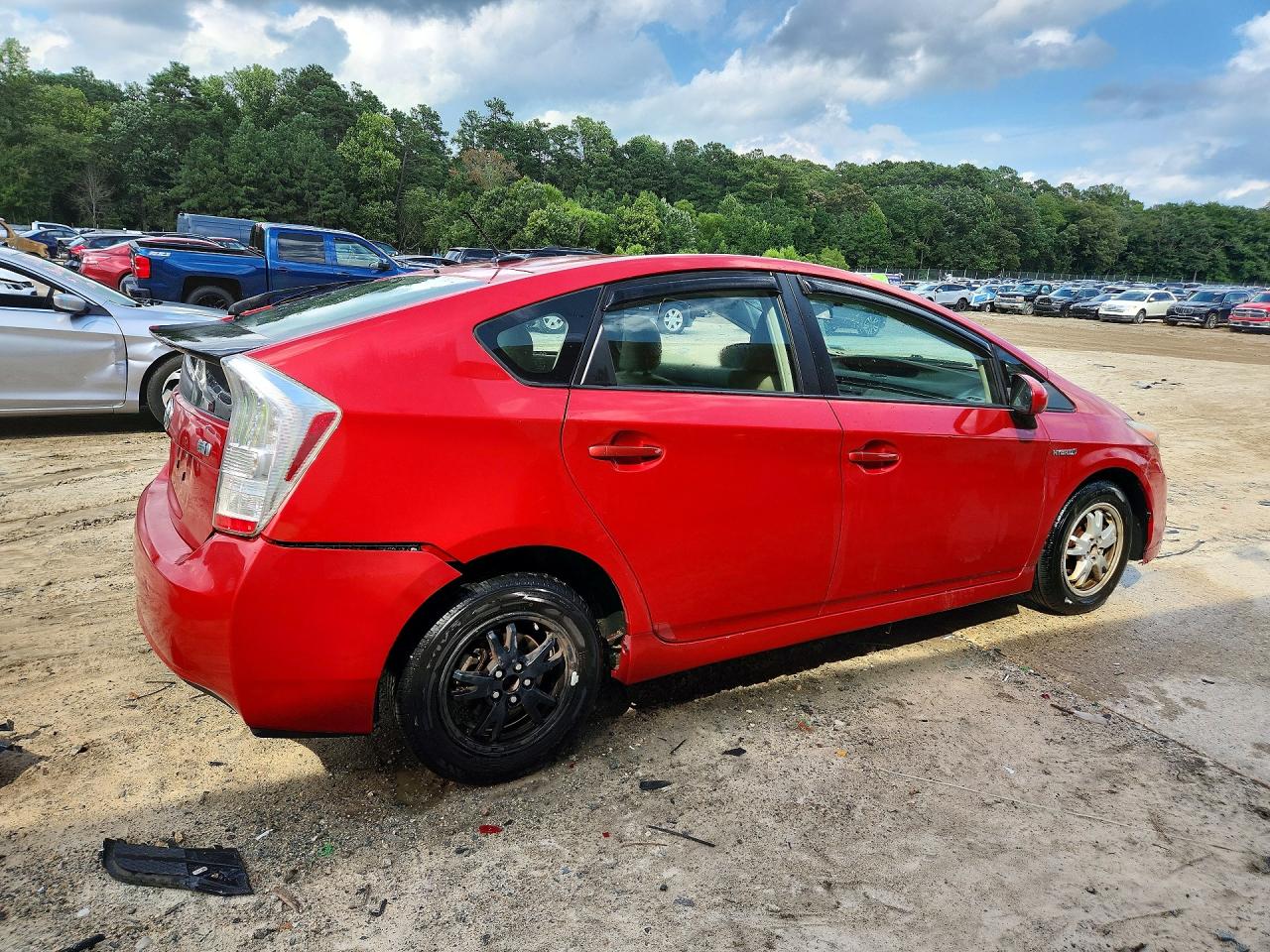 2011 Toyota Prius Two Red vin: JTDKN3DU0B1473354