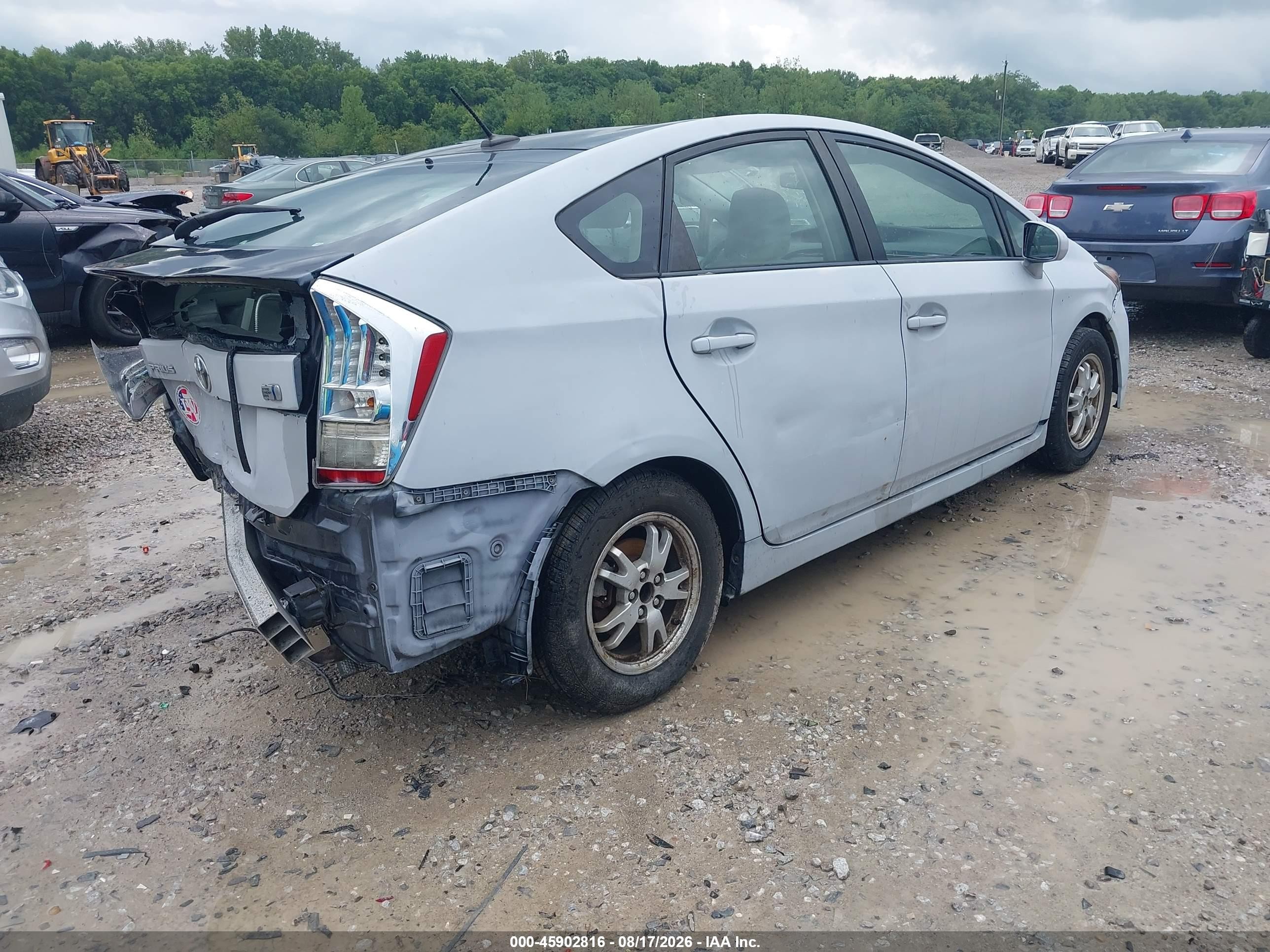 2011 Toyota Prius Two Gray vin: JTDKN3DU0B1474181