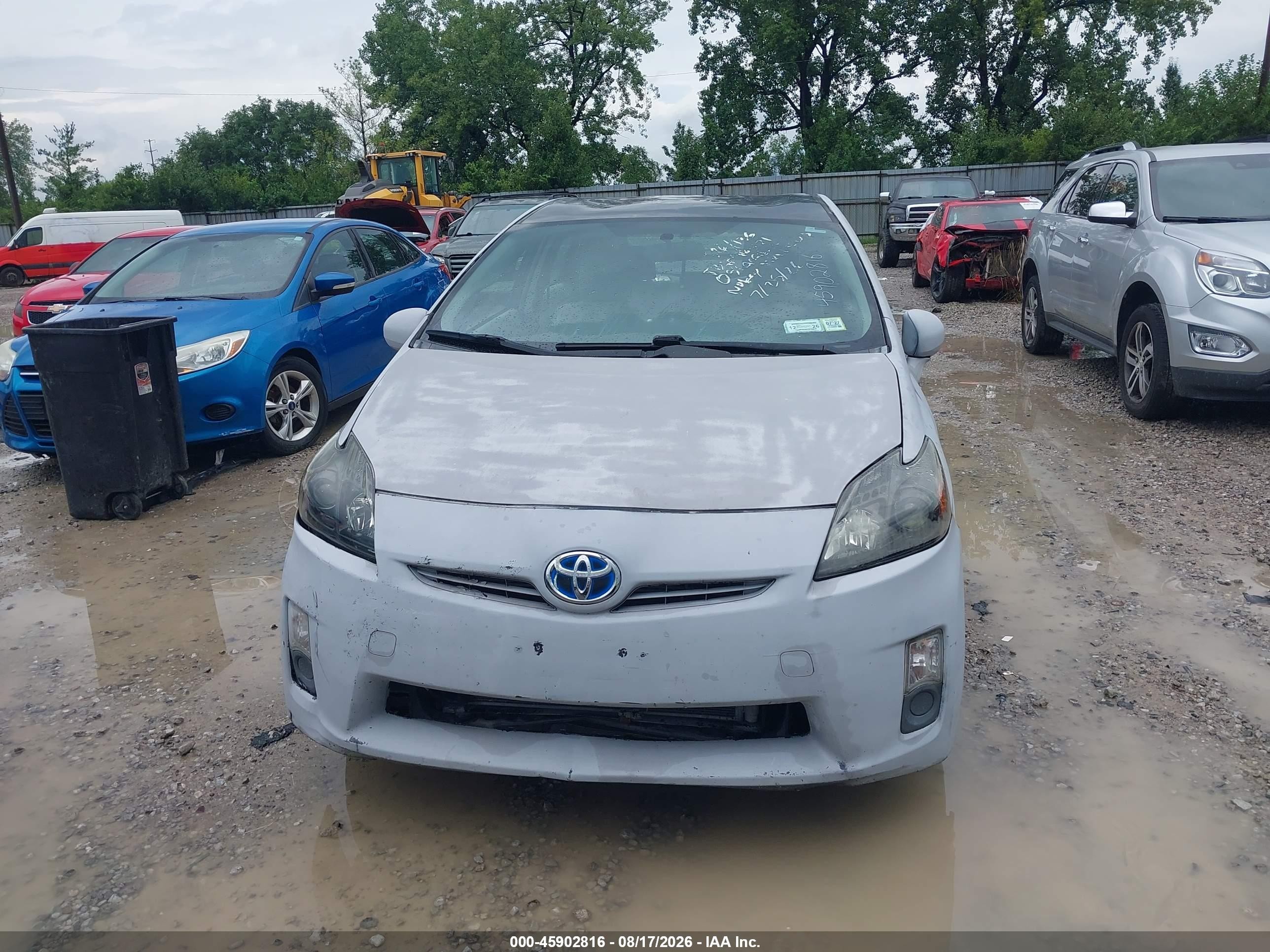 2011 Toyota Prius Two Gray vin: JTDKN3DU0B1474181