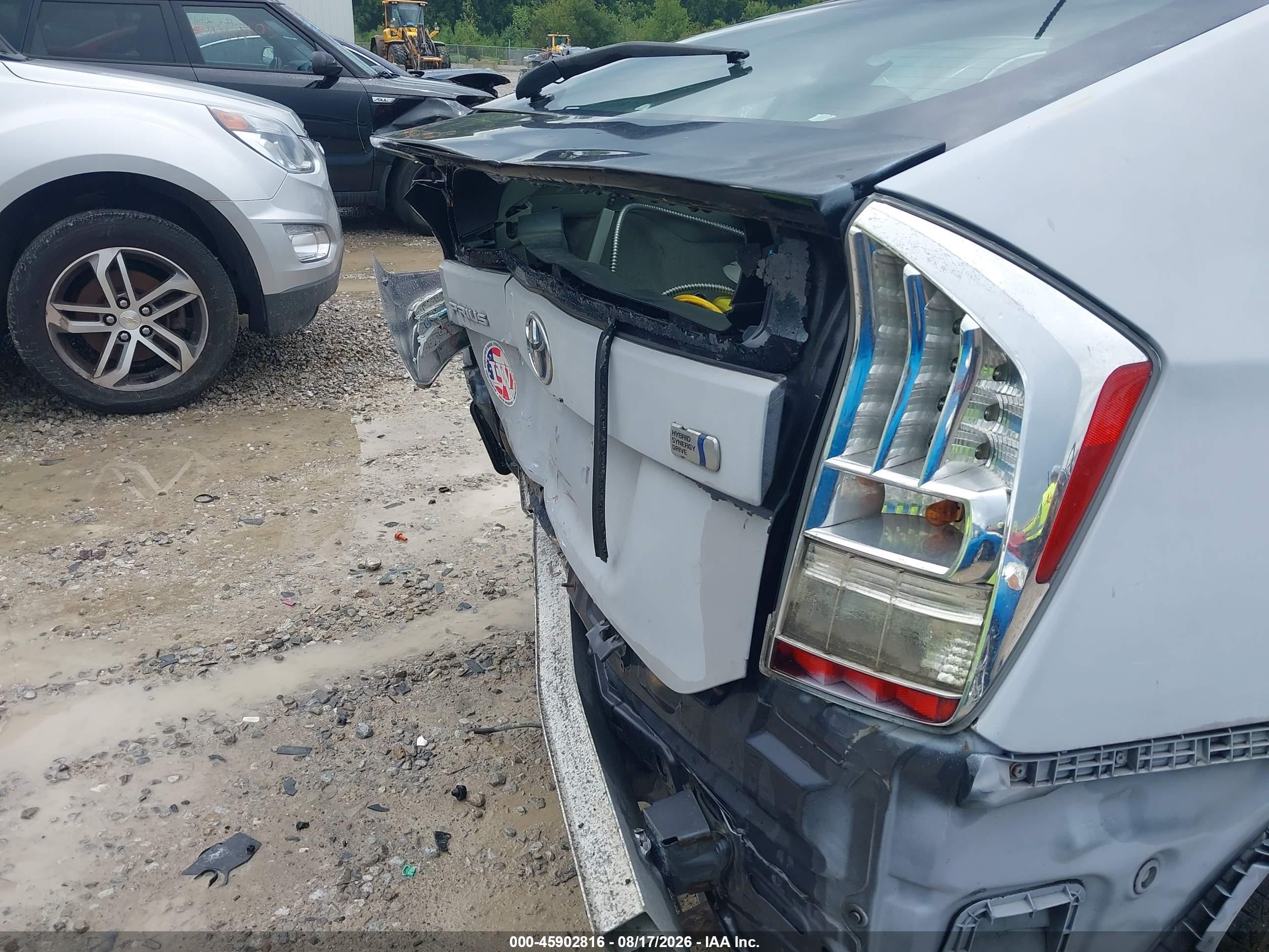 2011 Toyota Prius Two Gray vin: JTDKN3DU0B1474181