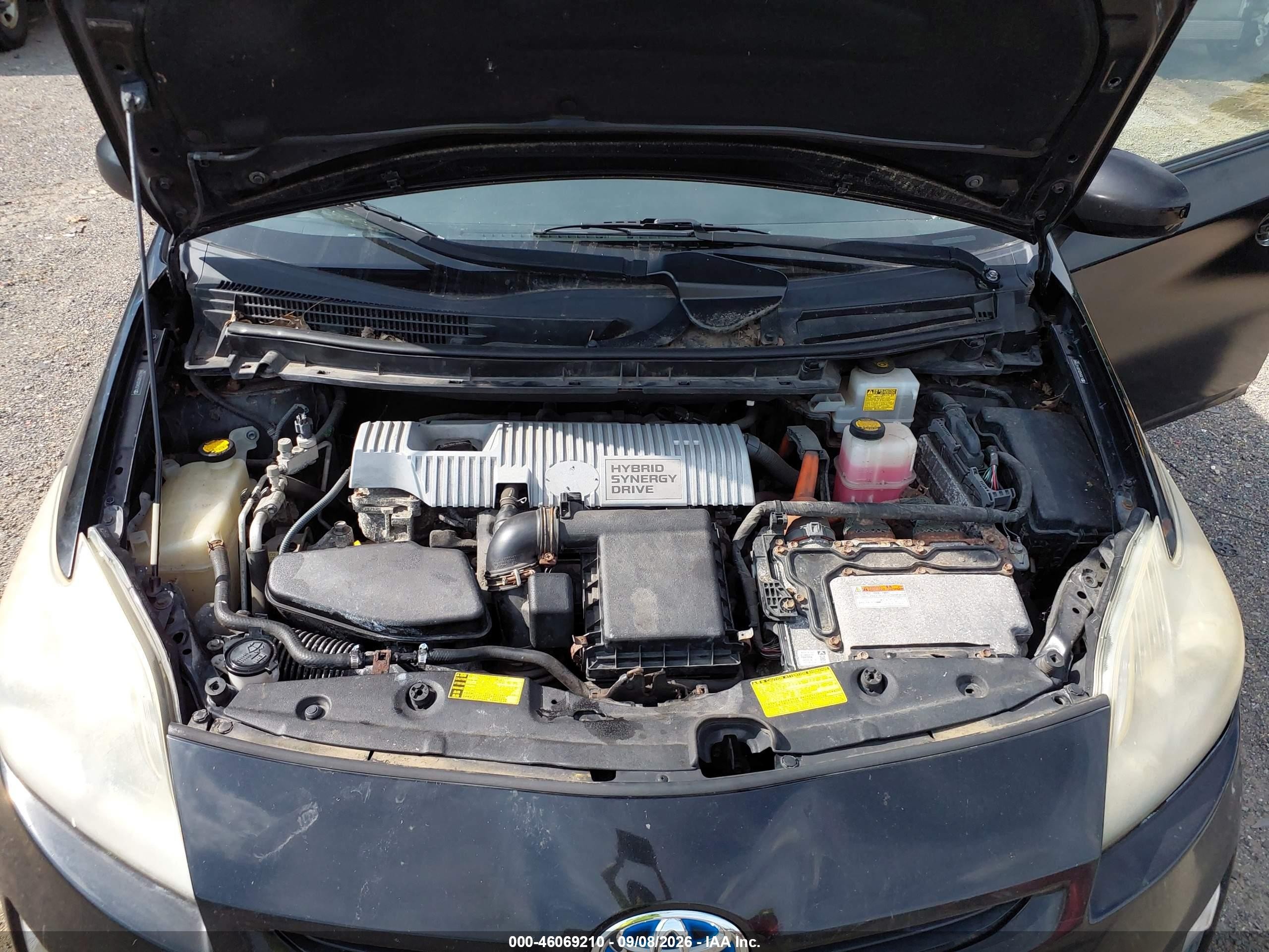 2011 Toyota Prius Two Черный vin: JTDKN3DU0B1477890