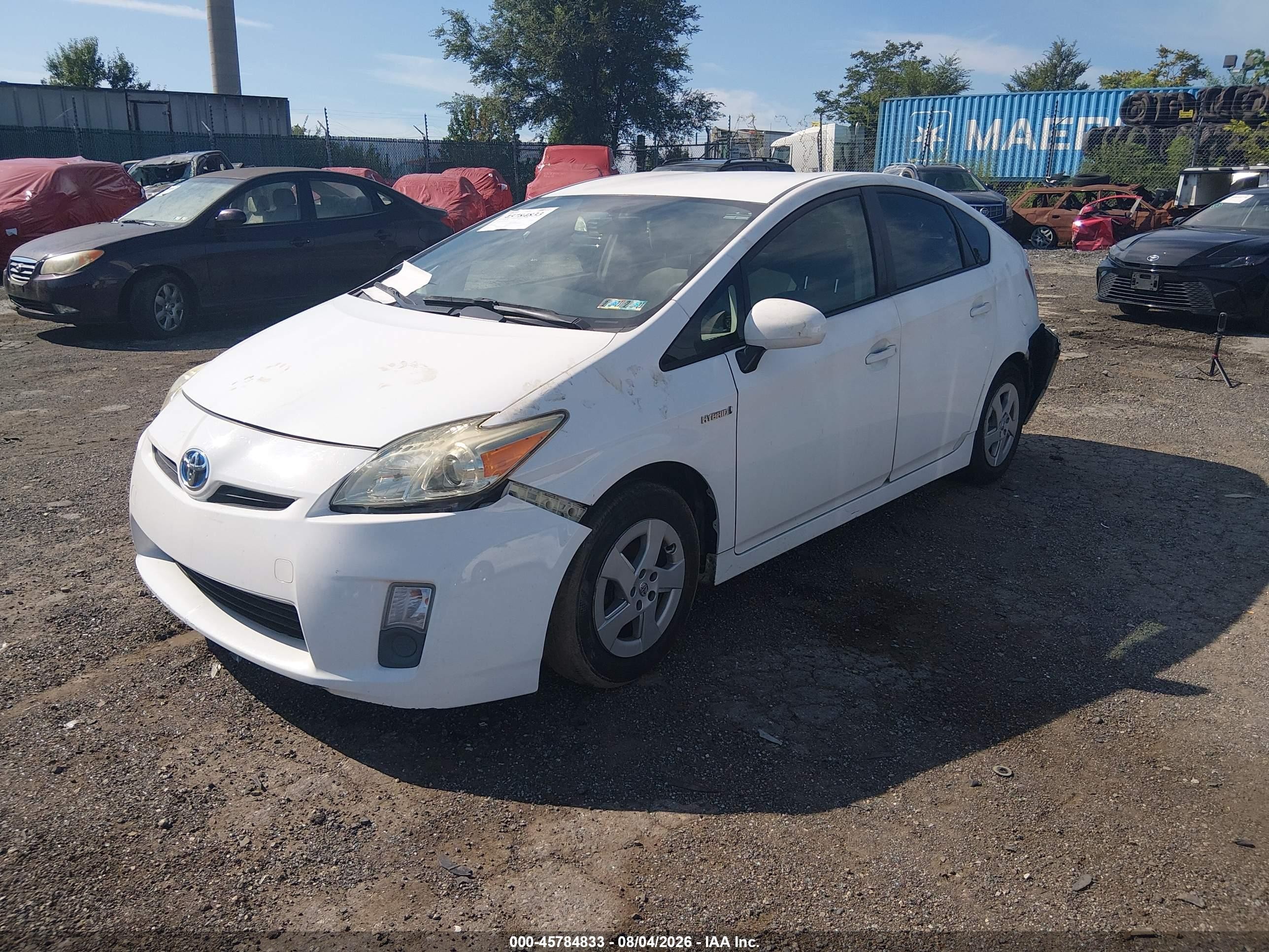 2011 Toyota Prius Three White vin: JTDKN3DU0B5331126